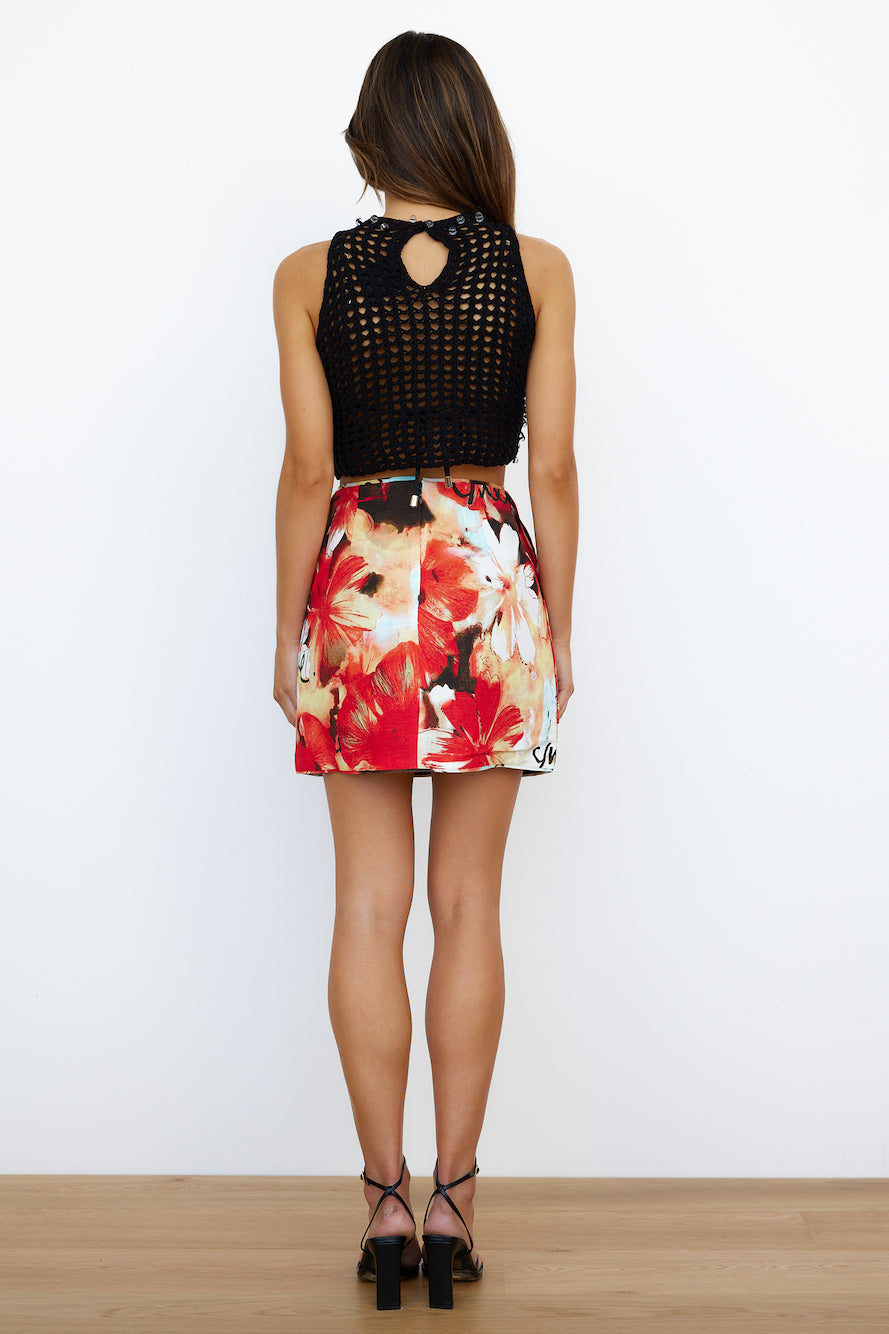 C/MEO ADORE YOU SKIRT MIAMI FLORAL