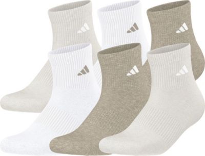 adidas Women's Athletic Cushioned 6-Pack Quarter Socks