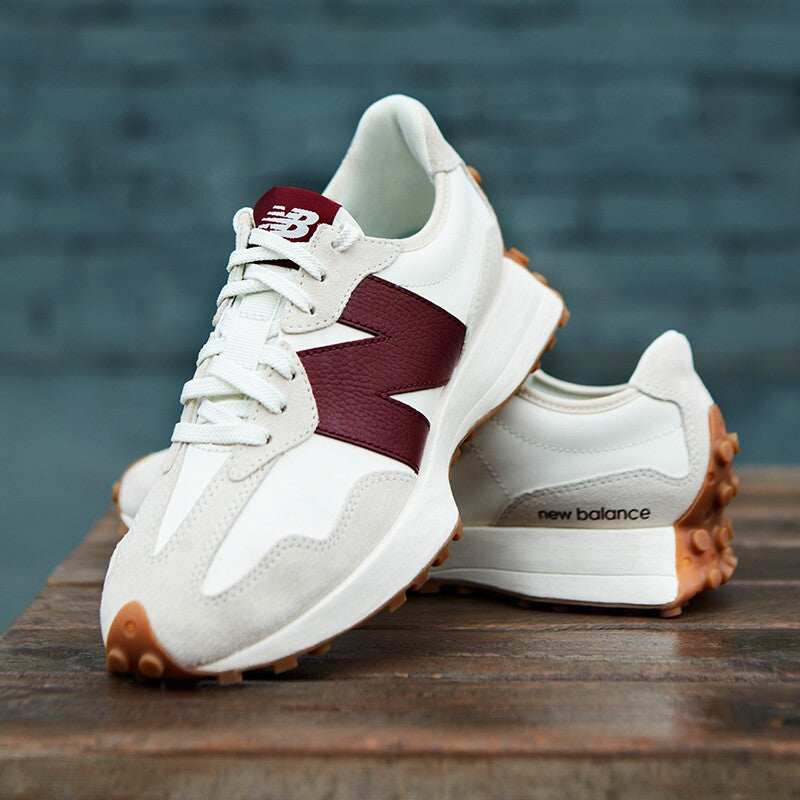 (WMNS) New Balance 327 'White Dark Red' WS327KA