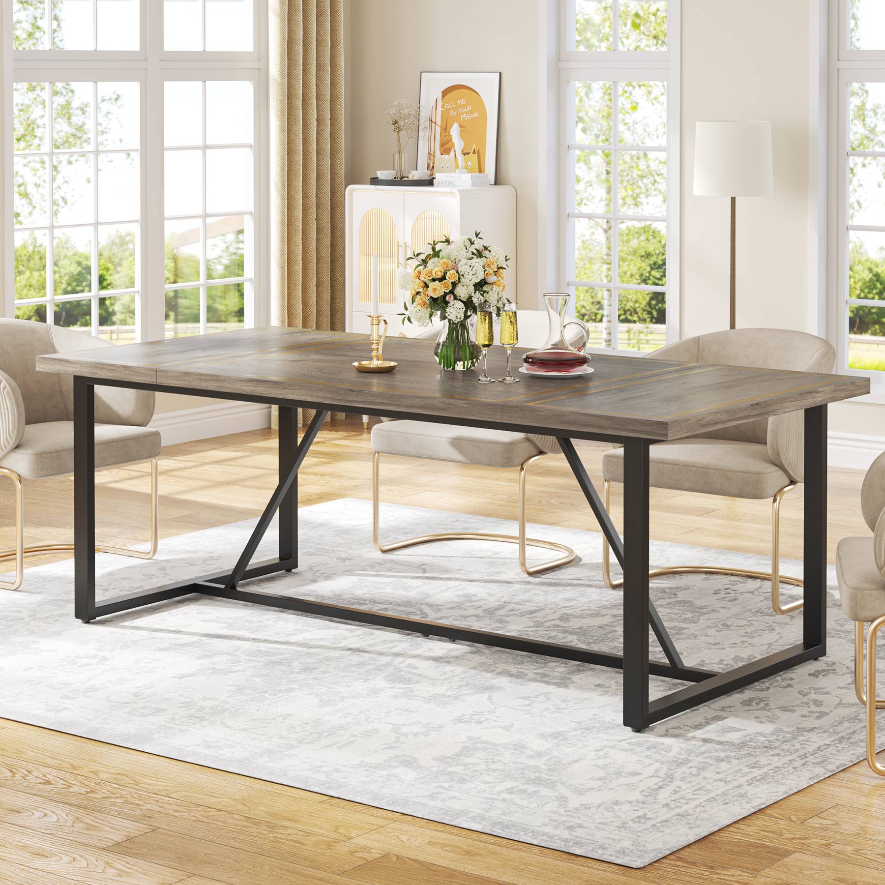 Modern Dining Table, 70.9