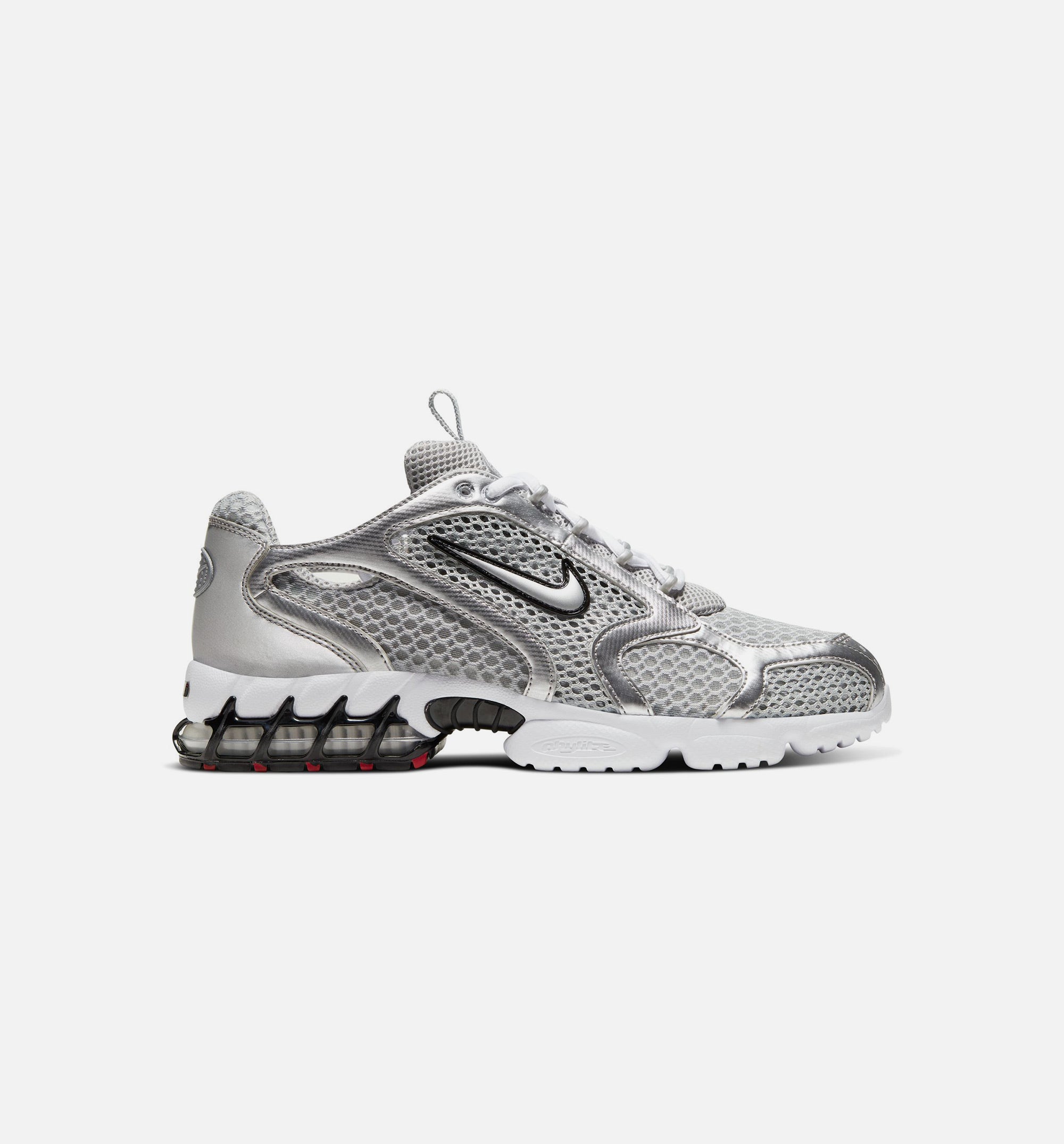 Air Zoom Spiridon Cage 2 Mens Lifestyle Shoe - Smoke Grey/Metallic Silver