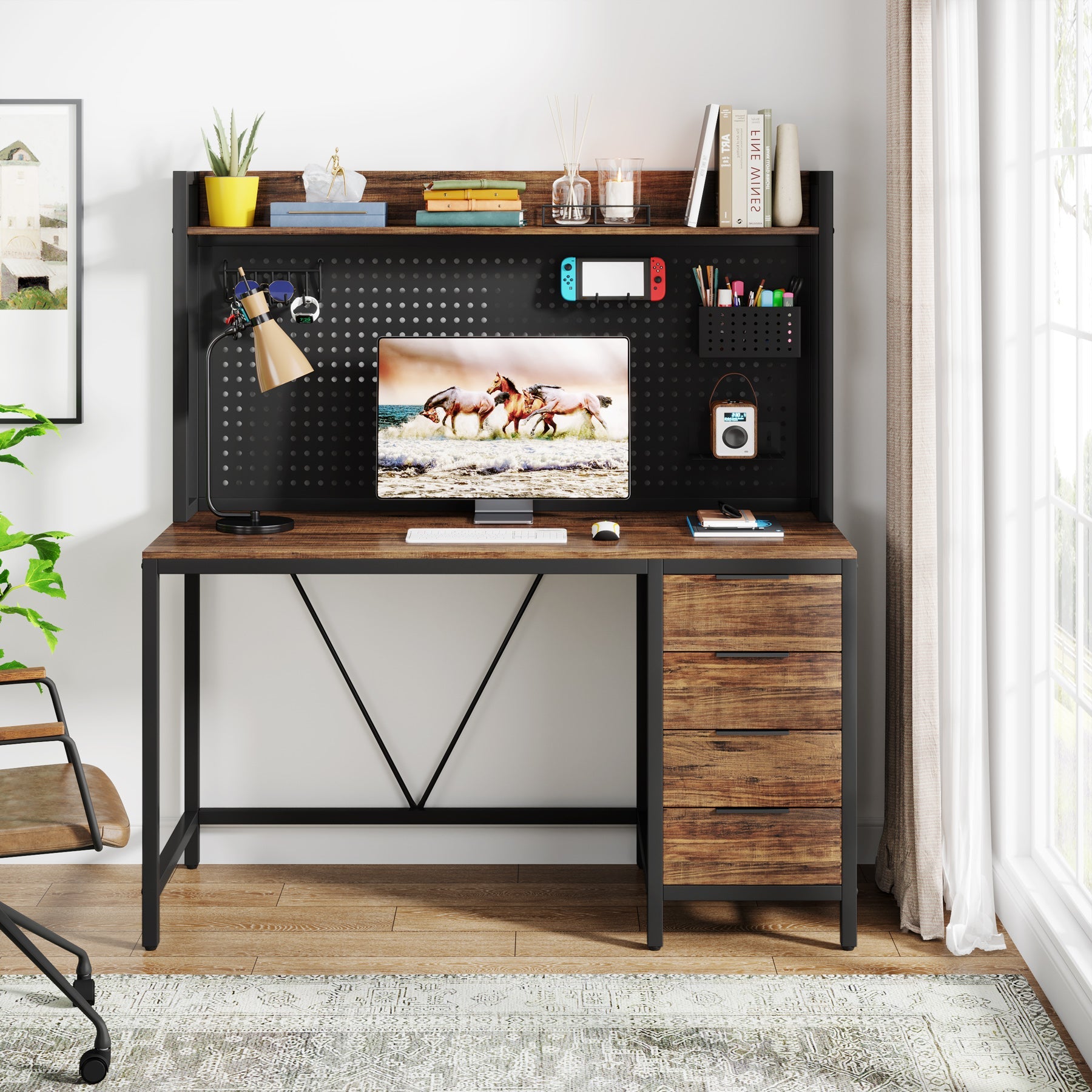 Industrial Computer Desk, 47