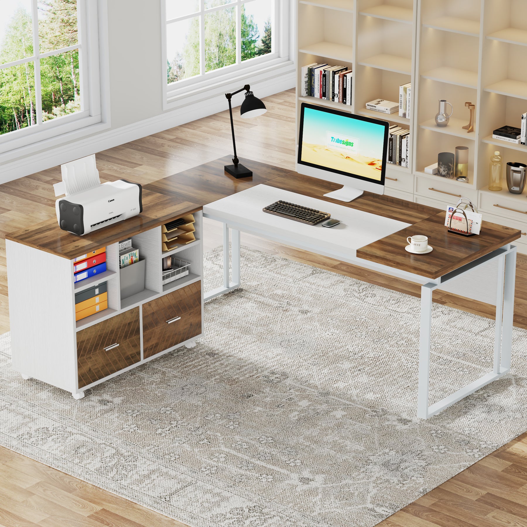 L-Shaped Executive Desk, 63