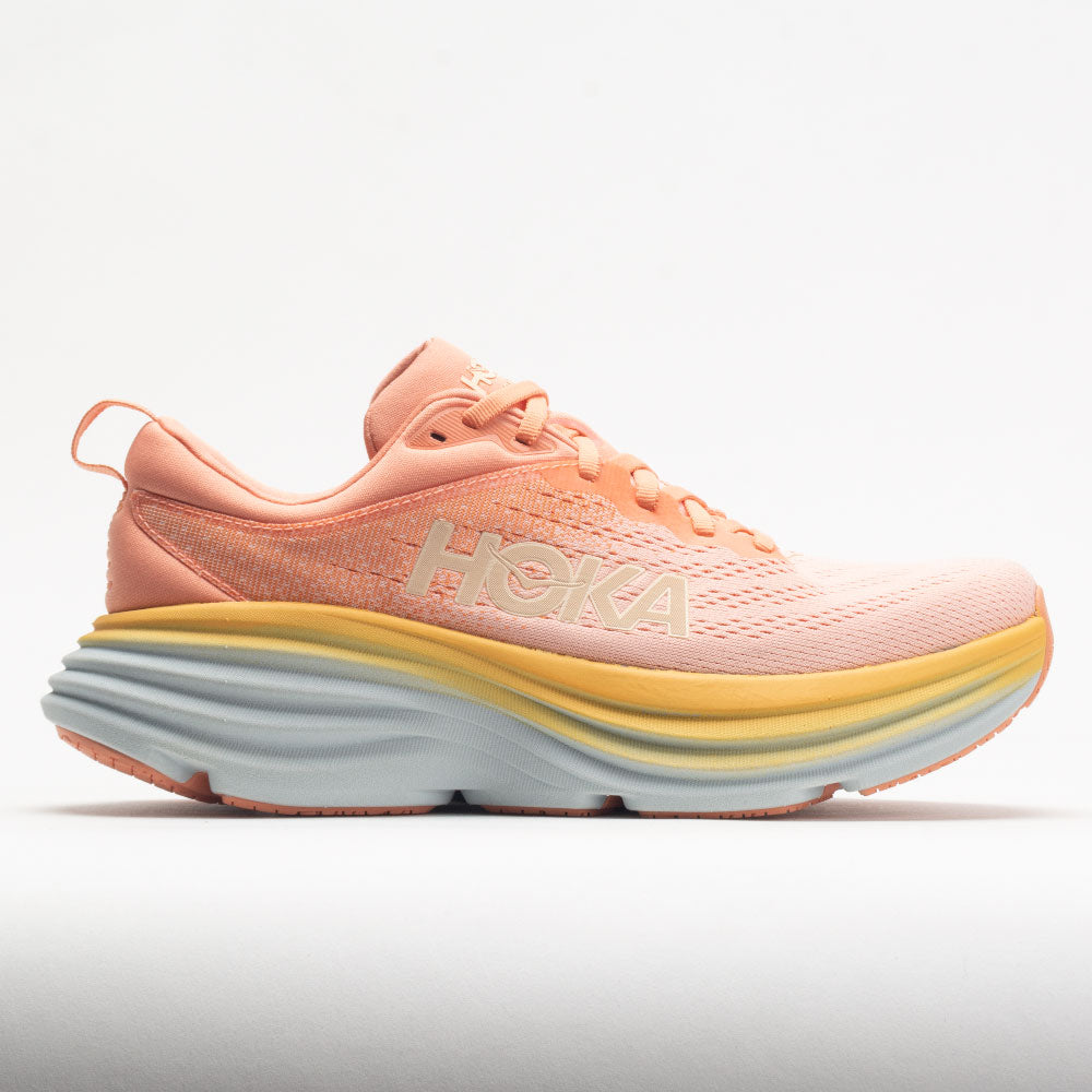 HOKA Bondi 8 Women's Shell Coral/Peach Parfait