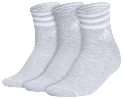 adidas Women's Cushioned 3-Stripe 3.0 3-Pack High Quarter Socks