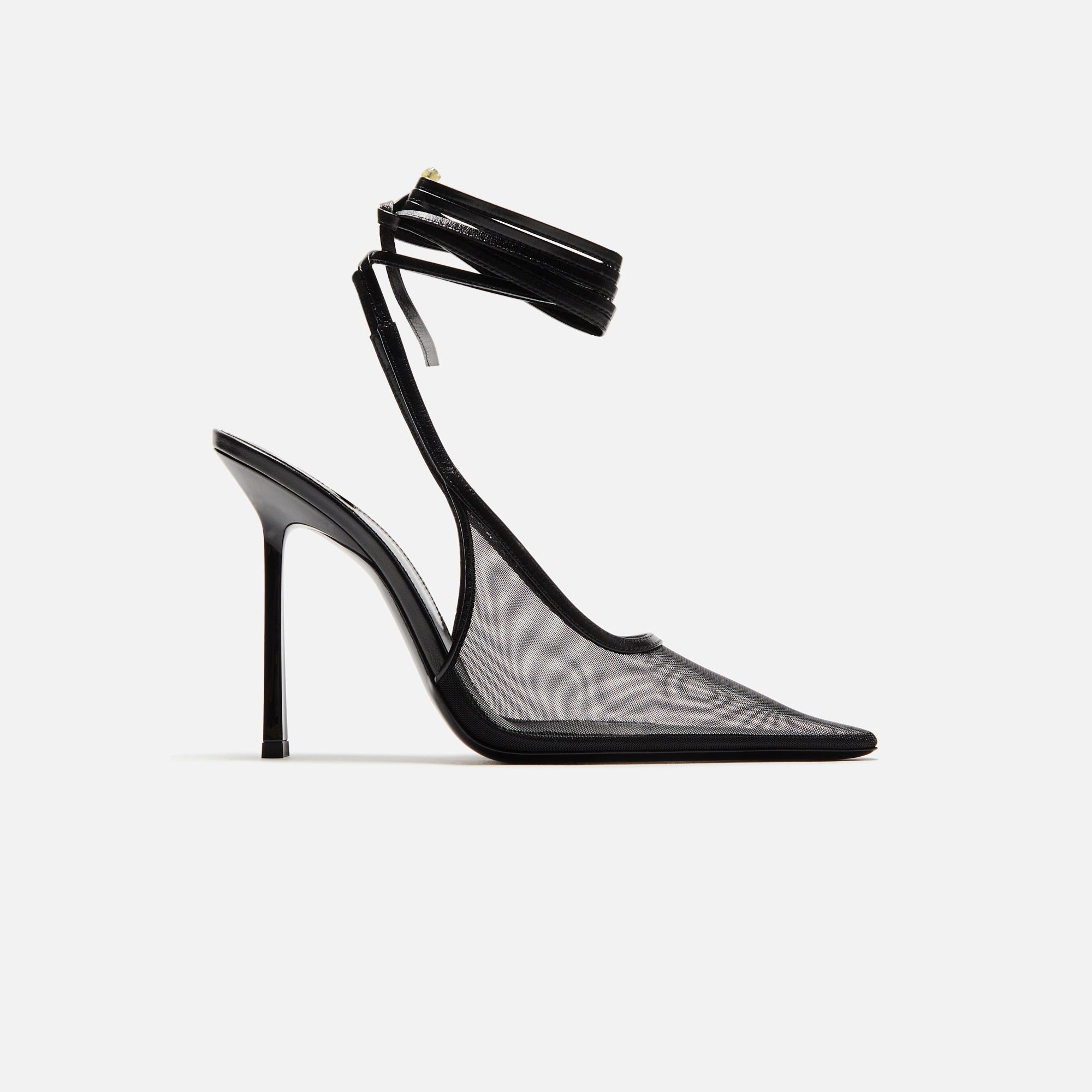 Saint Laurent Aston110 Slingback Tulle - Nero