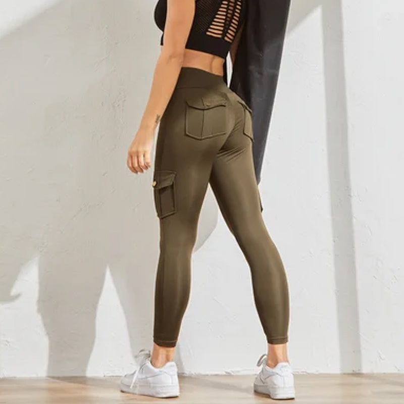 Women's Pocket Sexy Stretch Leggings Fitness Track Pants