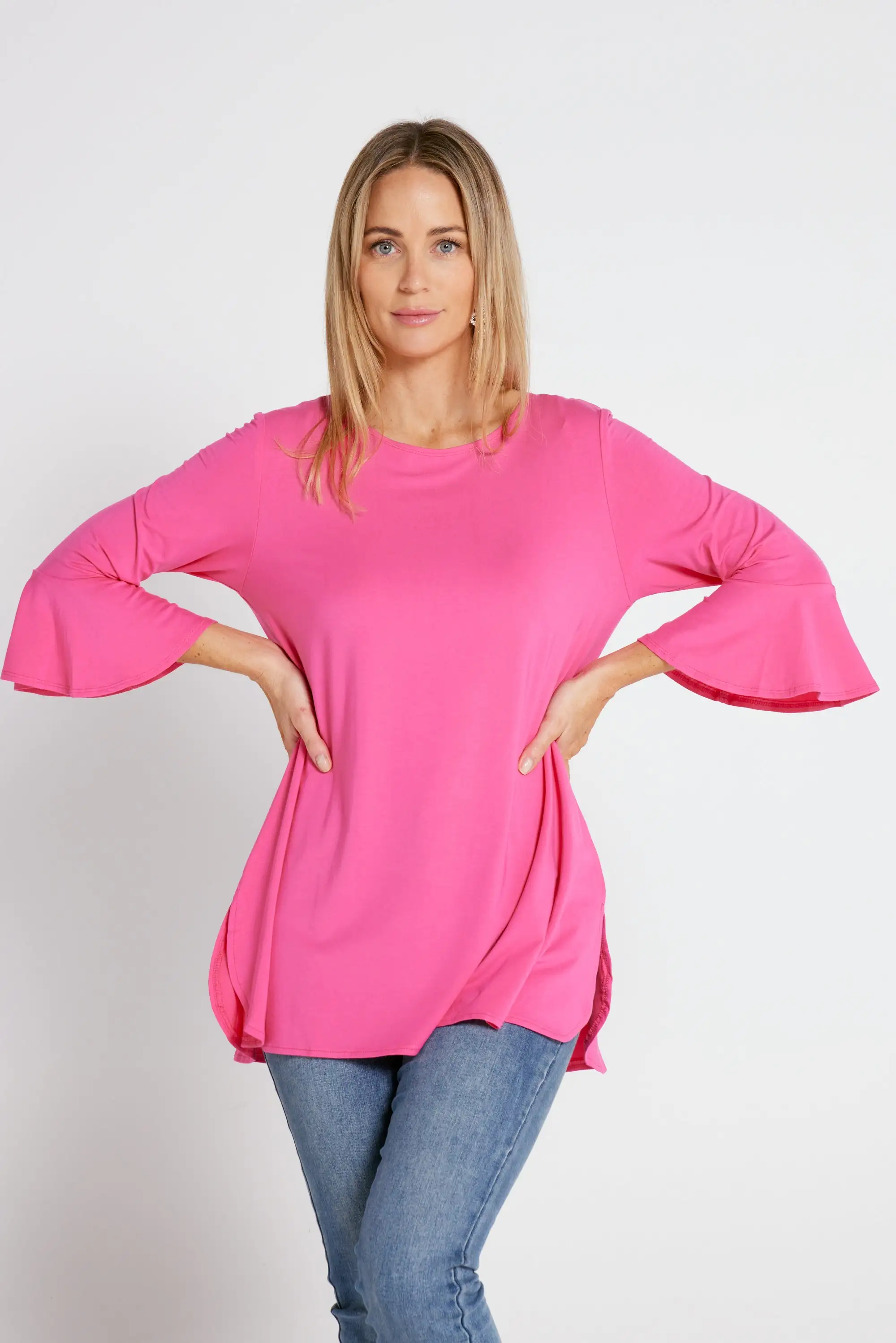 Lacey Bamboo Top - Hot Pink