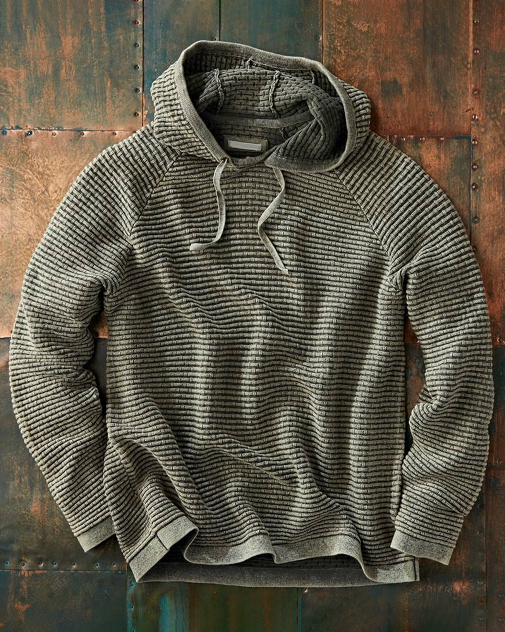 men's knitted hoodie