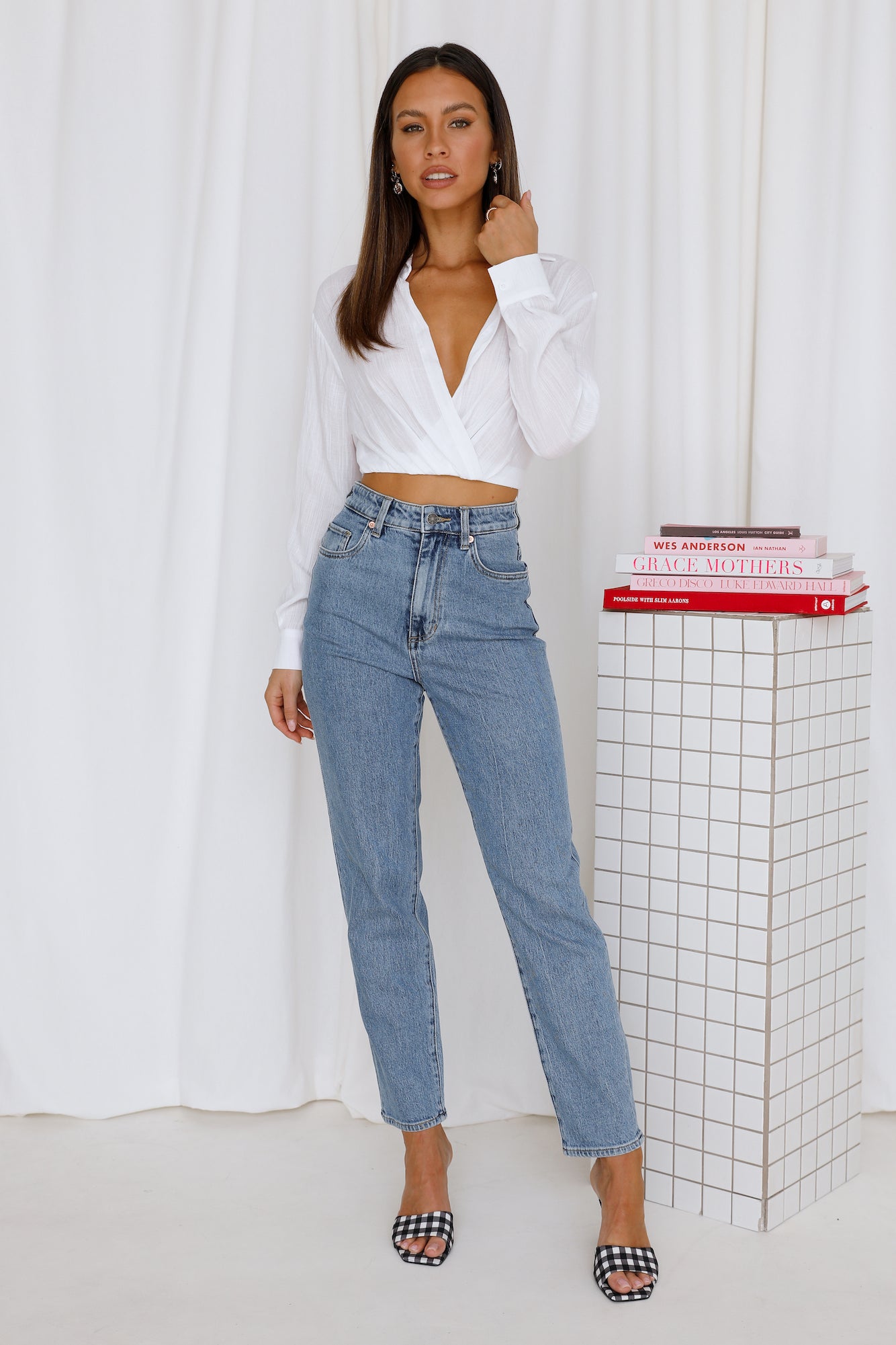 Preppy And Ready Crop White
