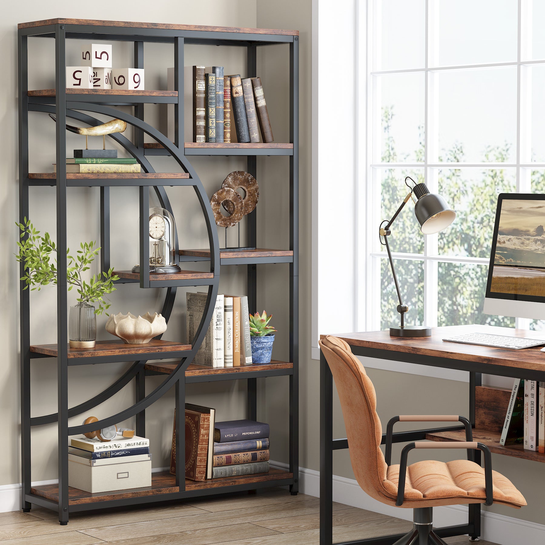 Freestanding Bookshelf, 68.9