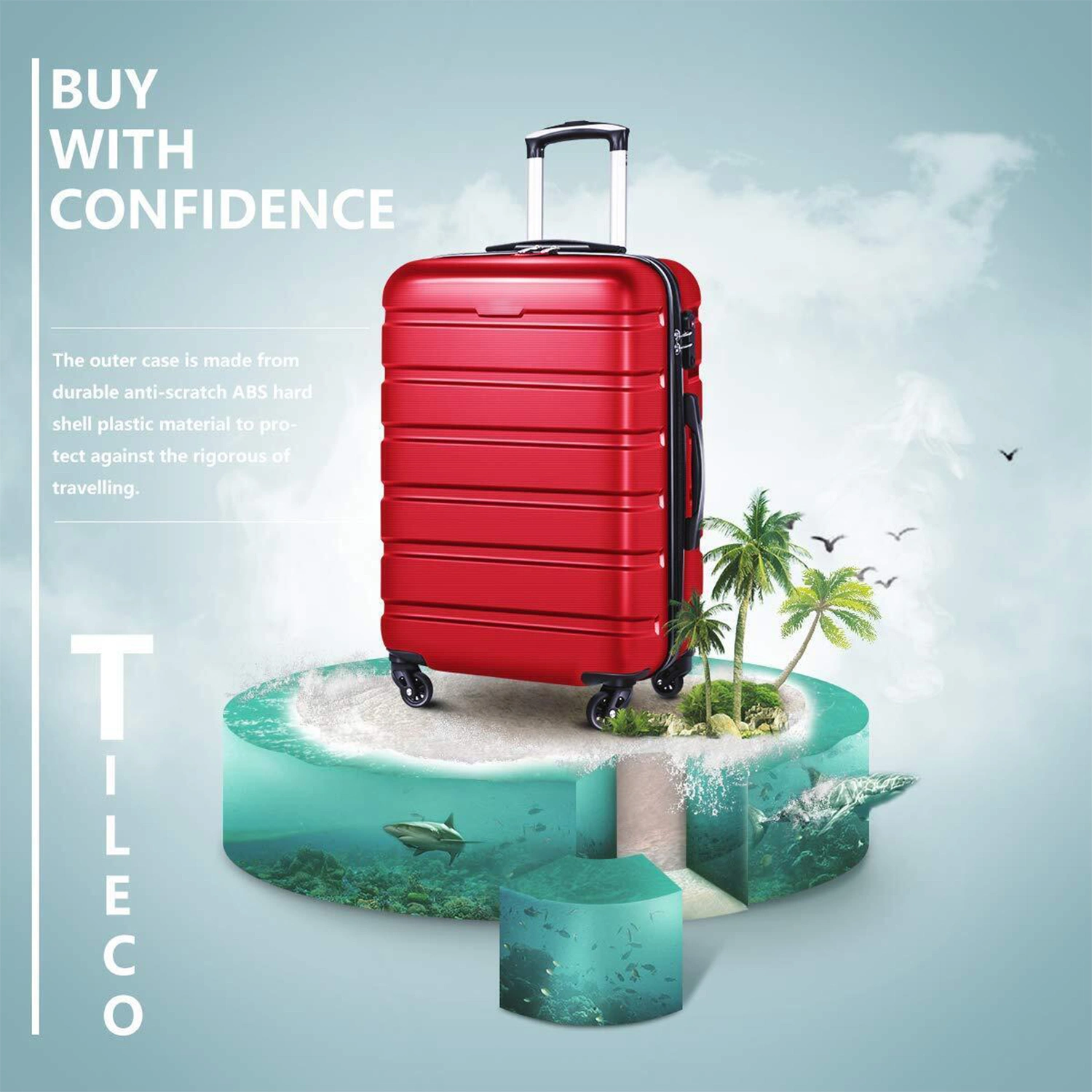 Baggage 3 Piece SetRed