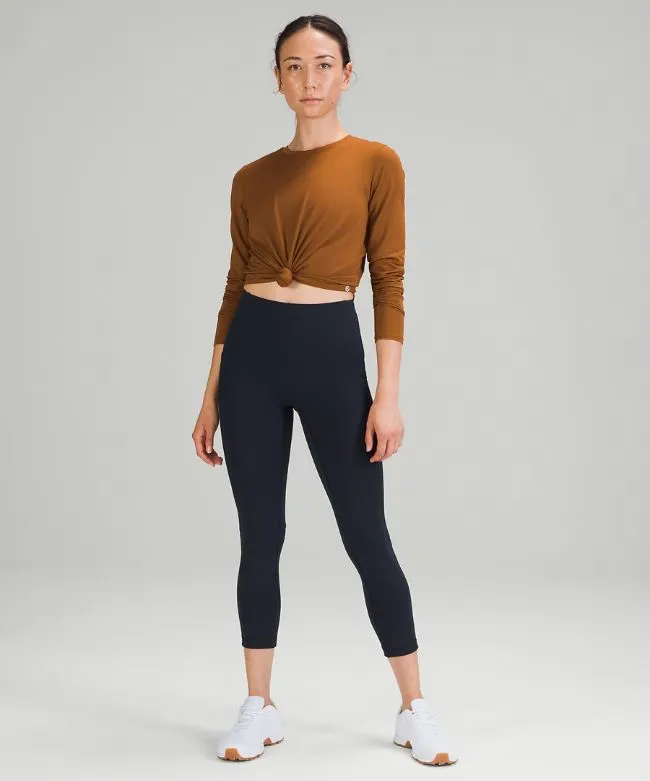 All the Right Places High-Rise Drawcord Waist Crop