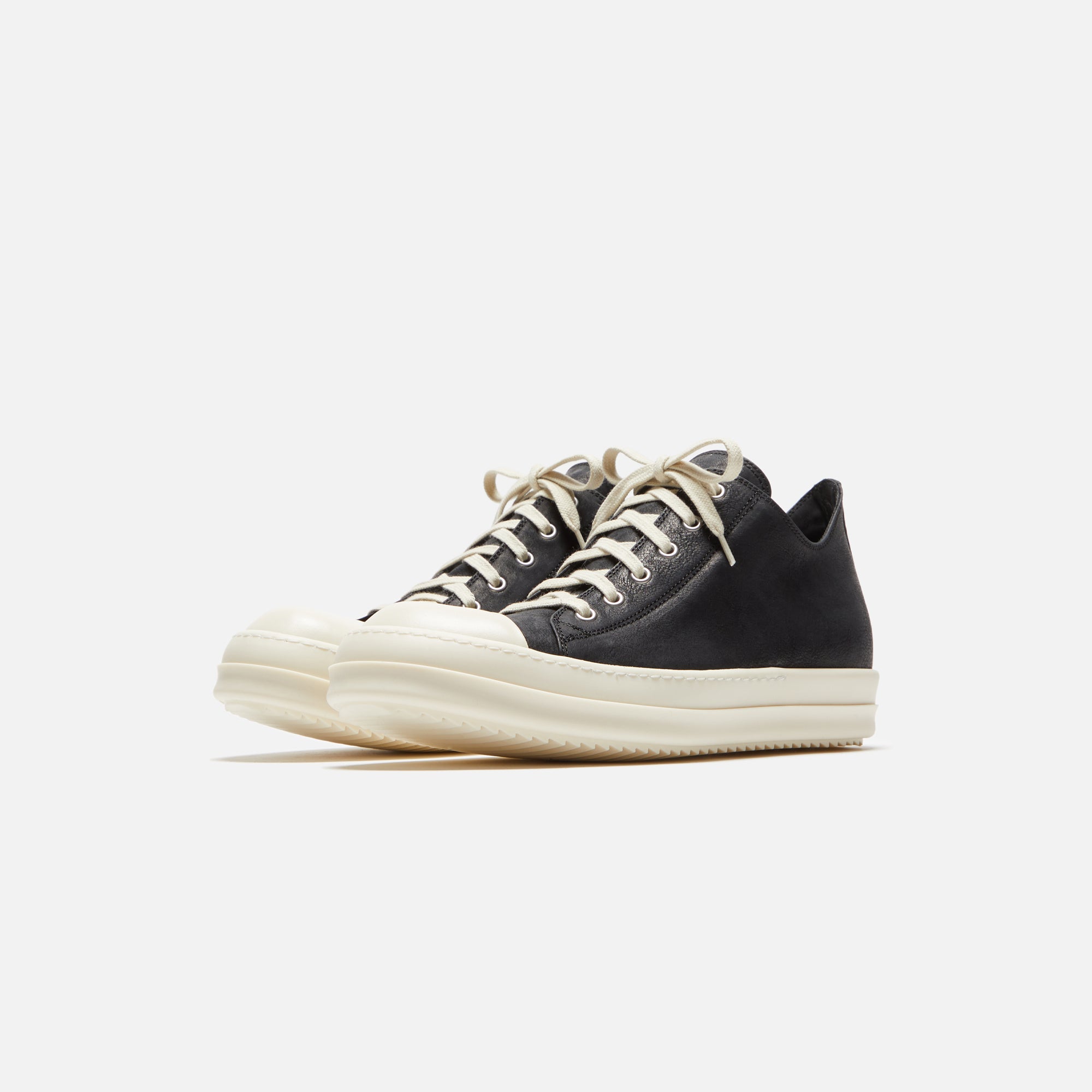 Rick Owens Low Top Sneakers - Black / Milk