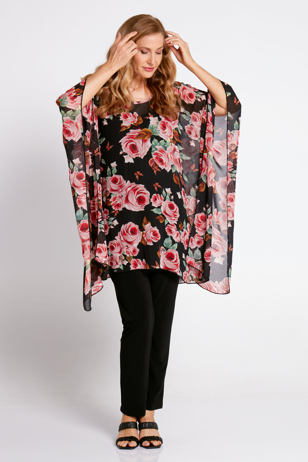 Cheryl Tunic - Black floral