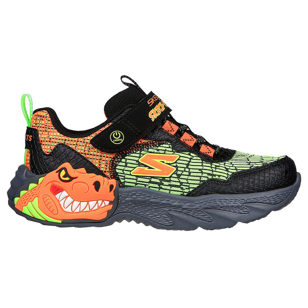 Skechers Boys Dino-Lights Shoes - 400615L-BKOR