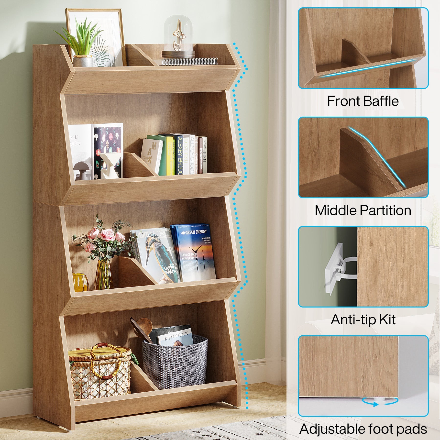 4-Tier Bookcase, 55