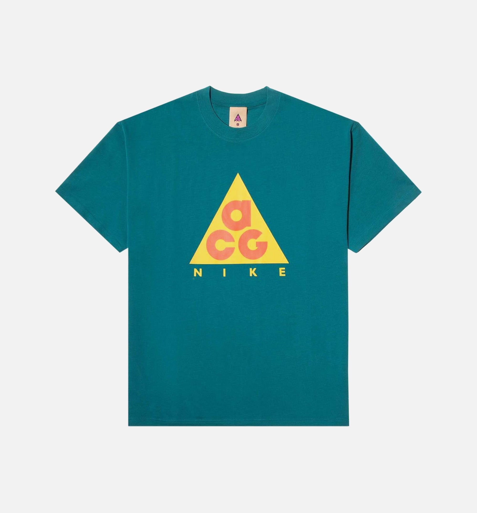 ACG Giant Logo Short Sleeve Tee Mens T-Shirt - Teal/Yellow/Red