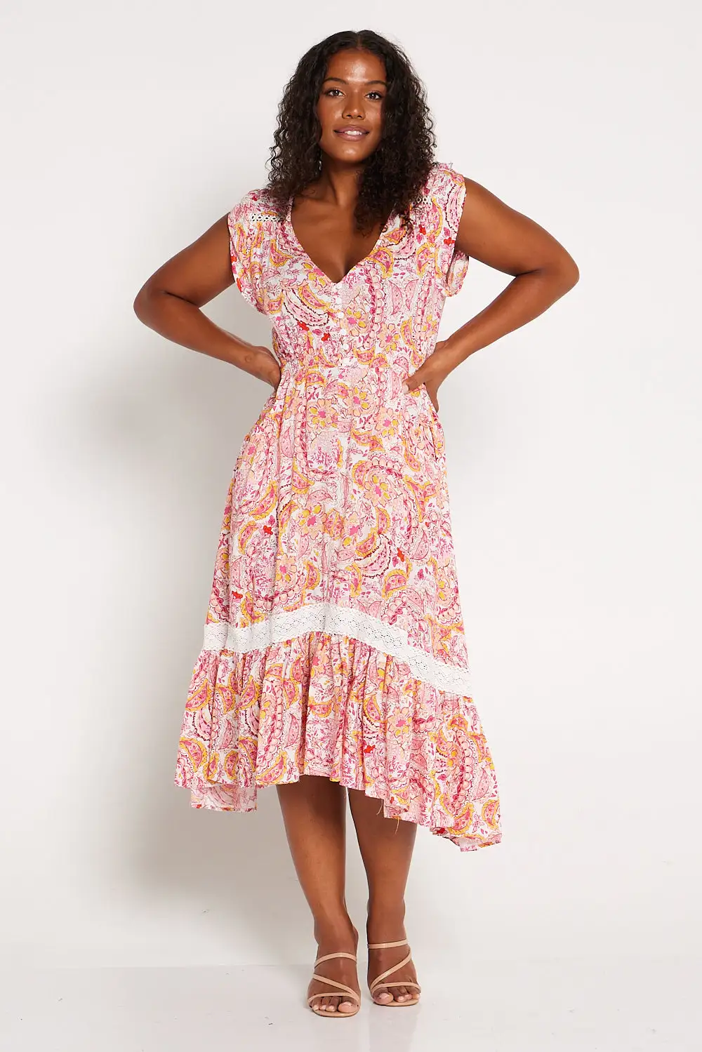 Sunset Dress - Pink Floral