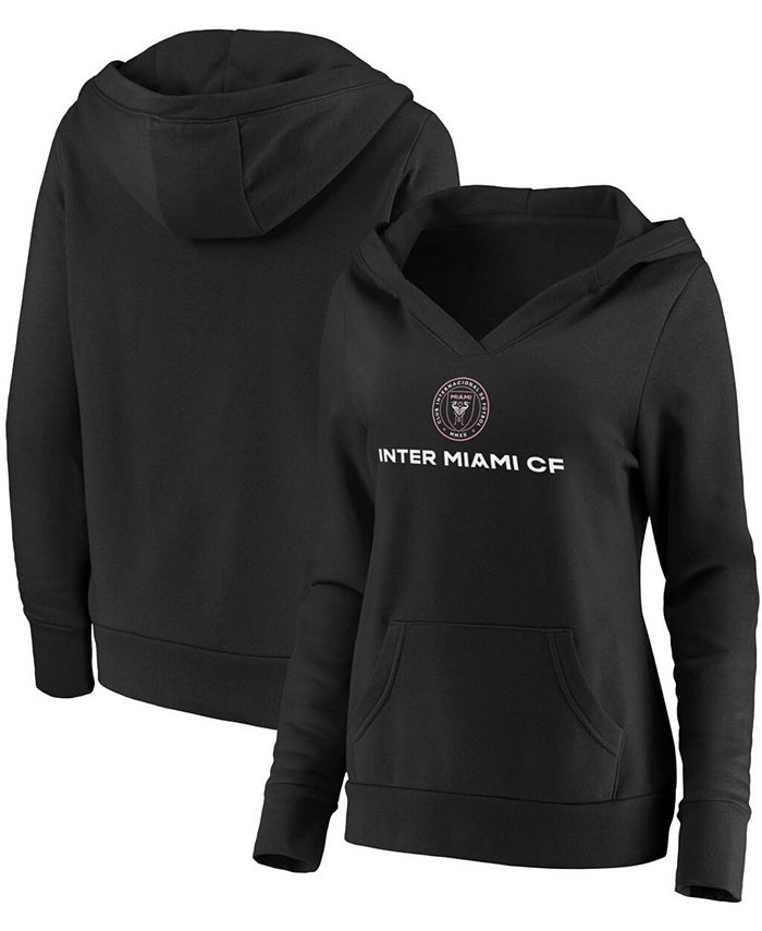 Plus Size Black Inter Miami CF Primary Logo Pullover Hoodie