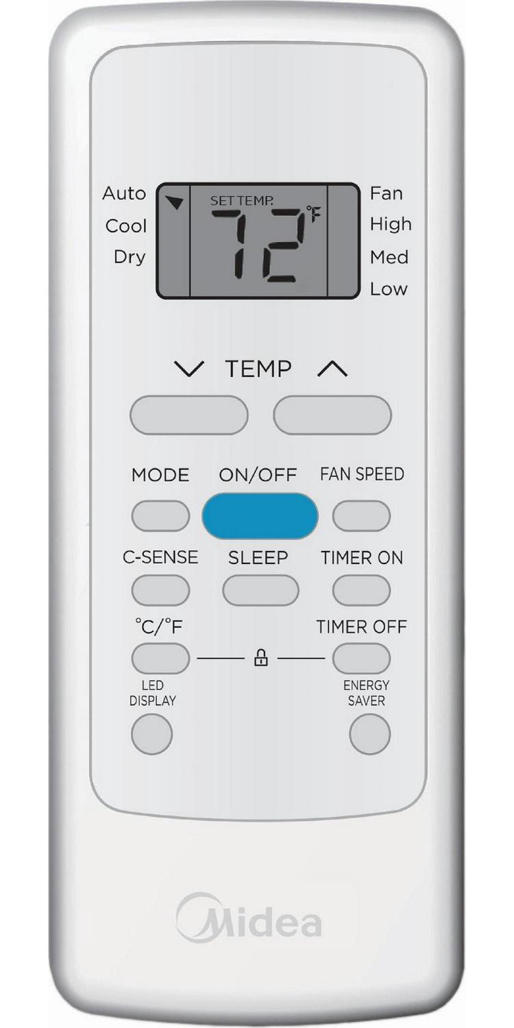 Midea 6，000 BTU 115V Window Air Conditioner with Comfort Sense Remote， White， MAW06R1WWT