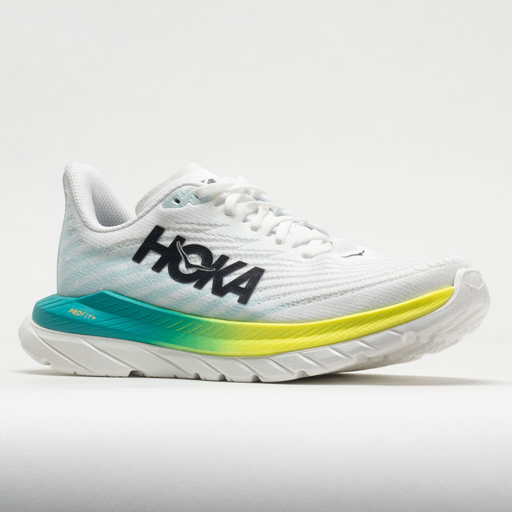 HOKA Mach 5 Women's White/Blue Glass