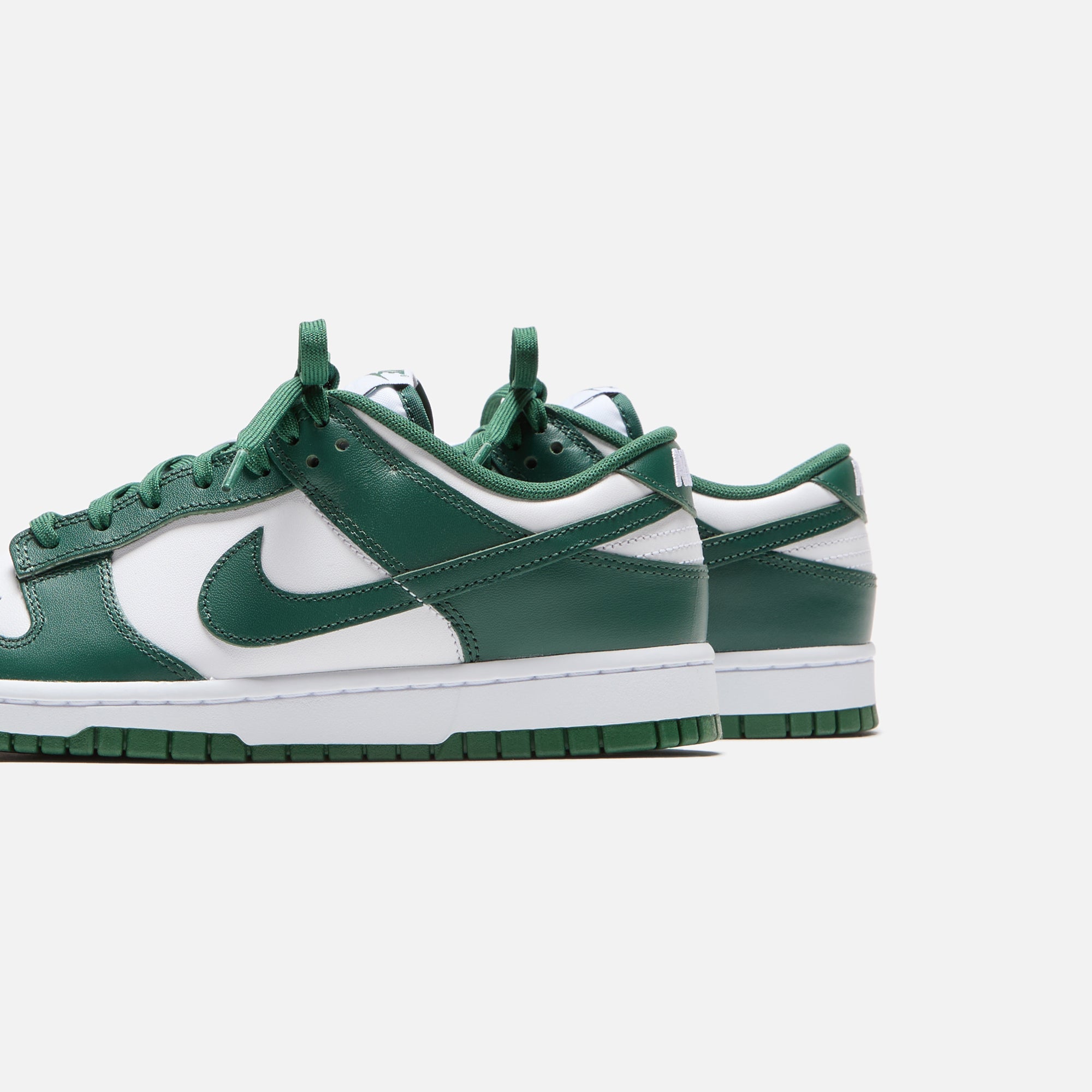 Nike Dunk Low Retro - White / Team Green / Total Orange