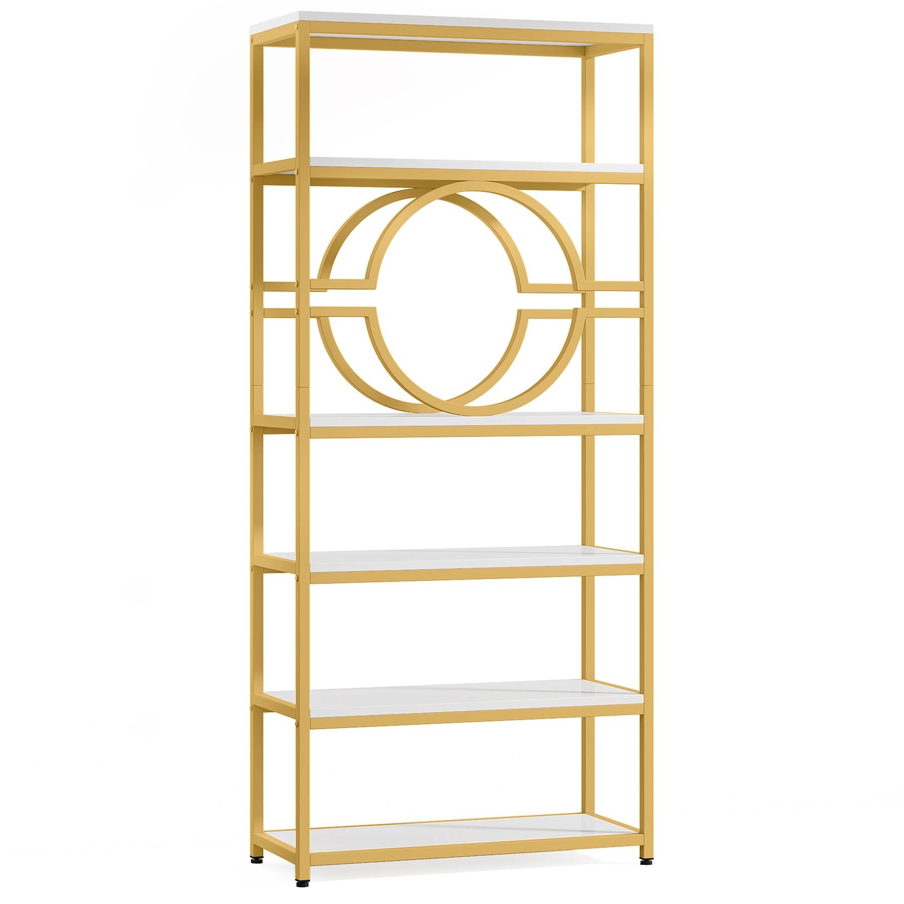 Tribesigns Bookshelf, 6-Tier Etagere Bookcase Freestanding Storage Shelf