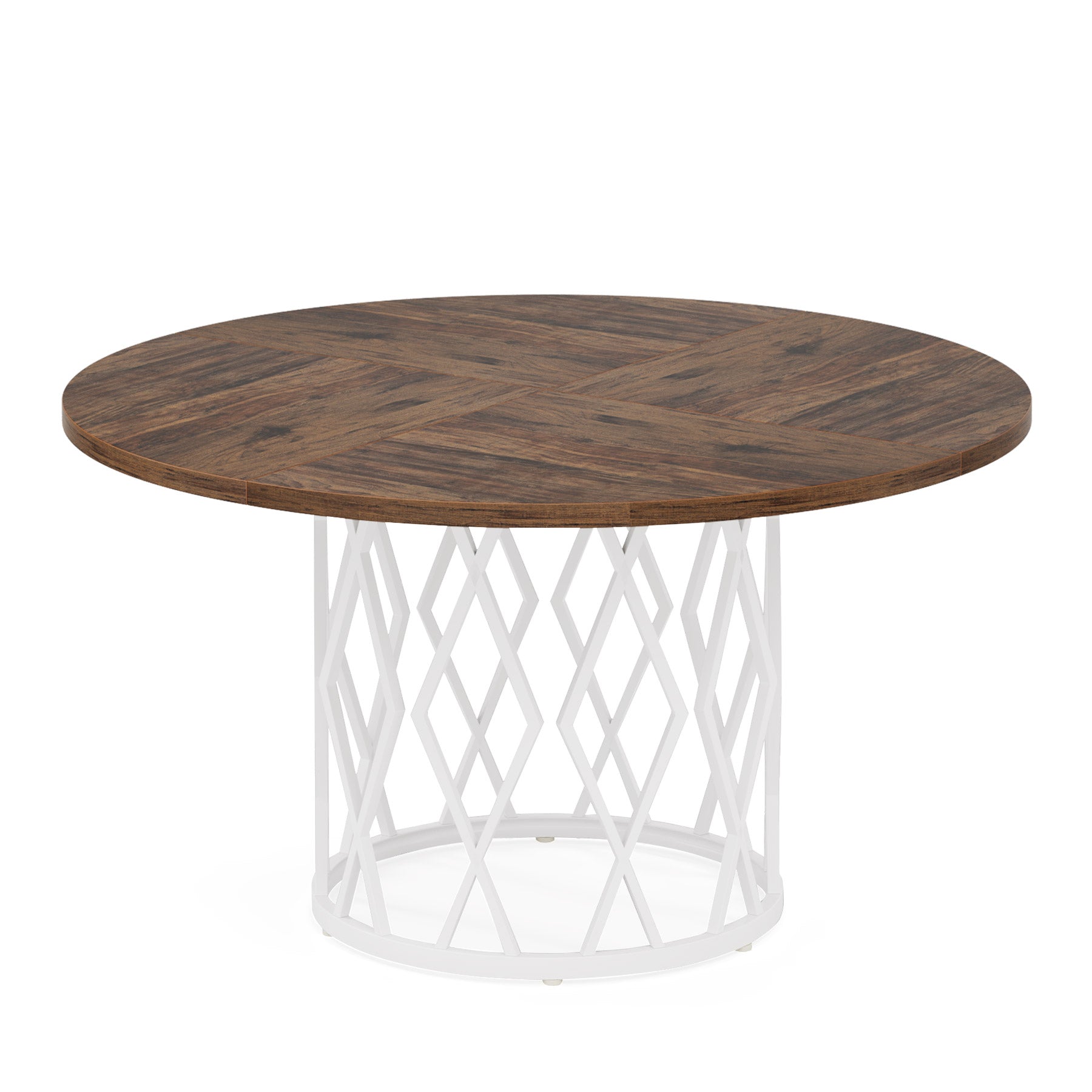 Round Dining Table for 4-6, 47.2