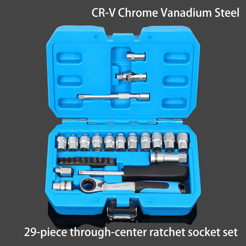 💥Factory Clearance Sale With 50% Off💥29 Pieces Of Perforation Spiny Wheel Sleeve Two-way Wrench Screw Tool