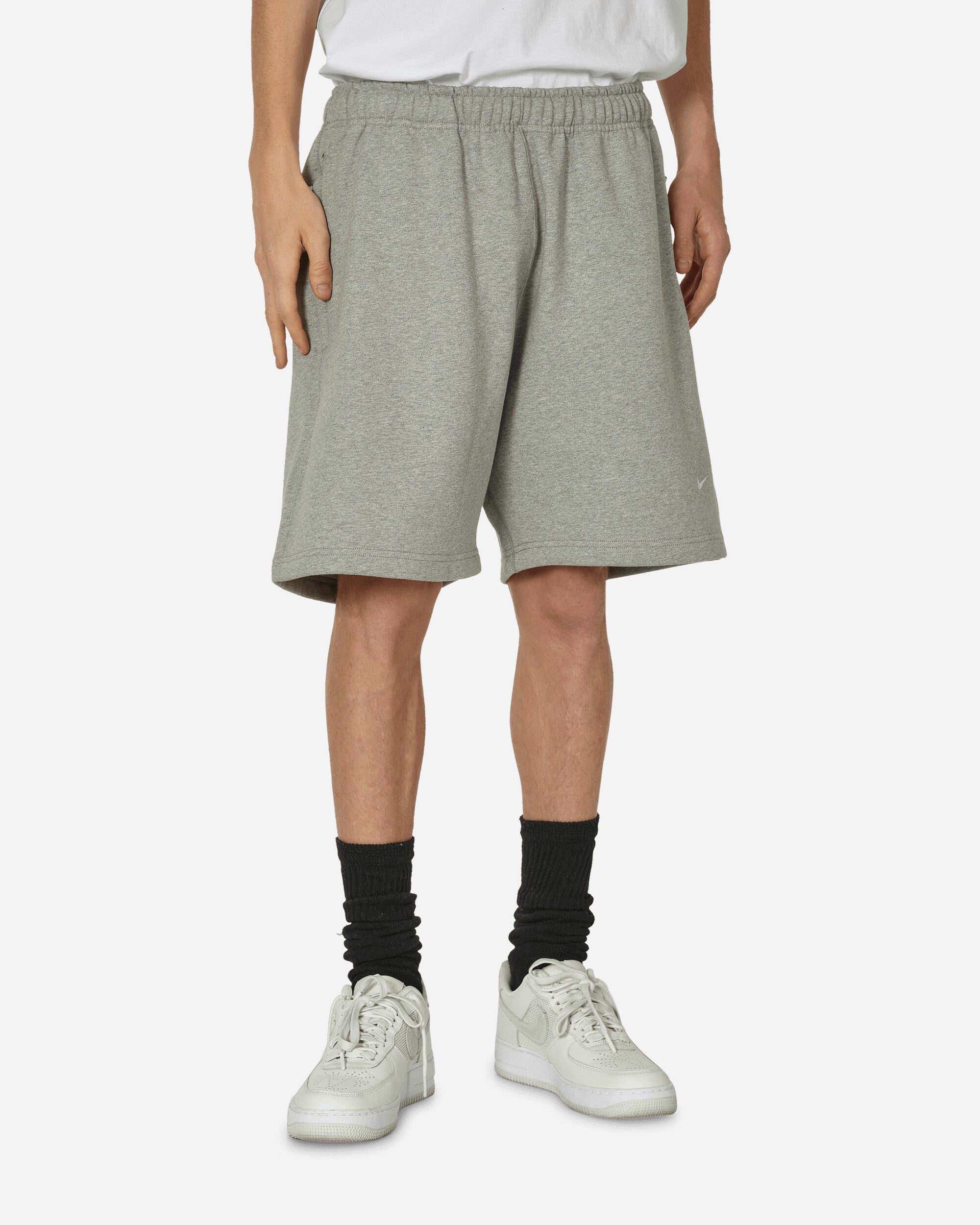 Solo Swoosh Fleece Shorts Grey Heather