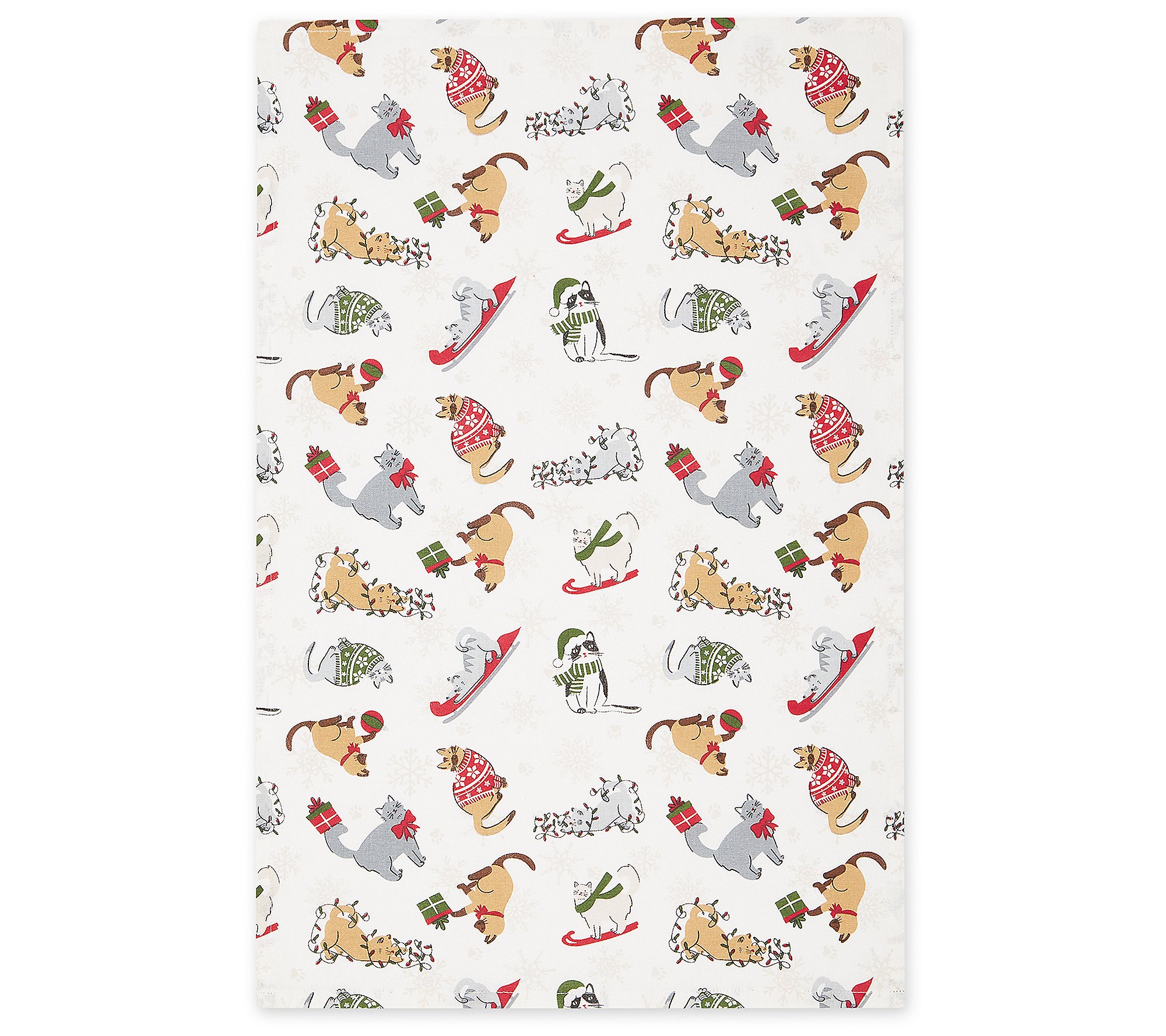 Design Imports Set of 2 Be Meowy Kitchen Towels