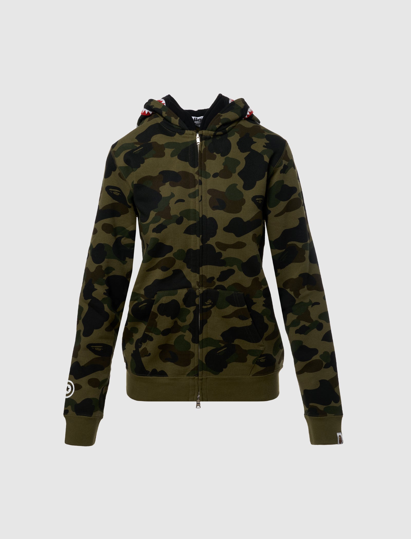 WOMEN'S 1ST CAMO DOUBLE SHARK FULL ZIP HOODIE