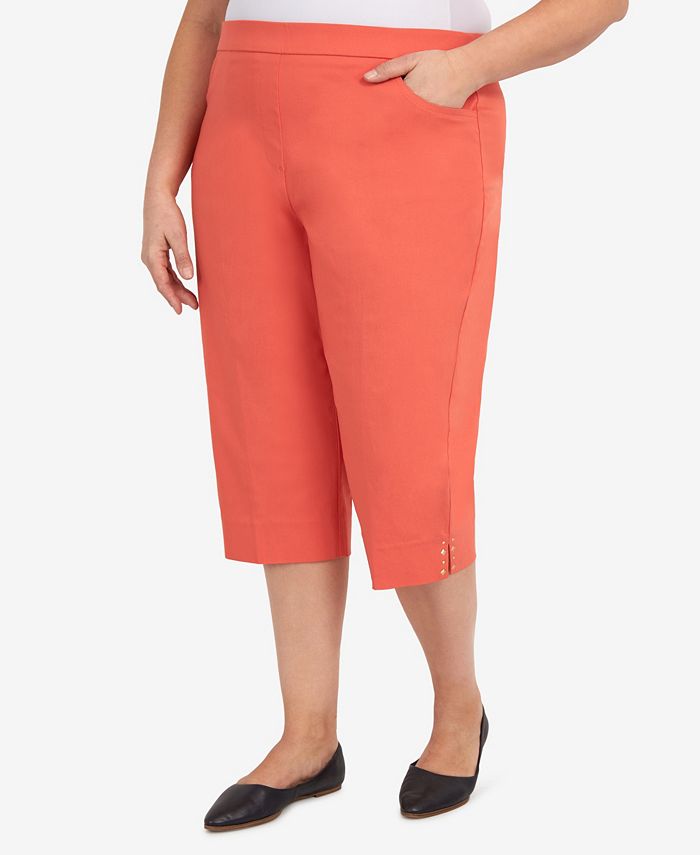 Plus Size Hot Allure Clamdigger Pull On Pants