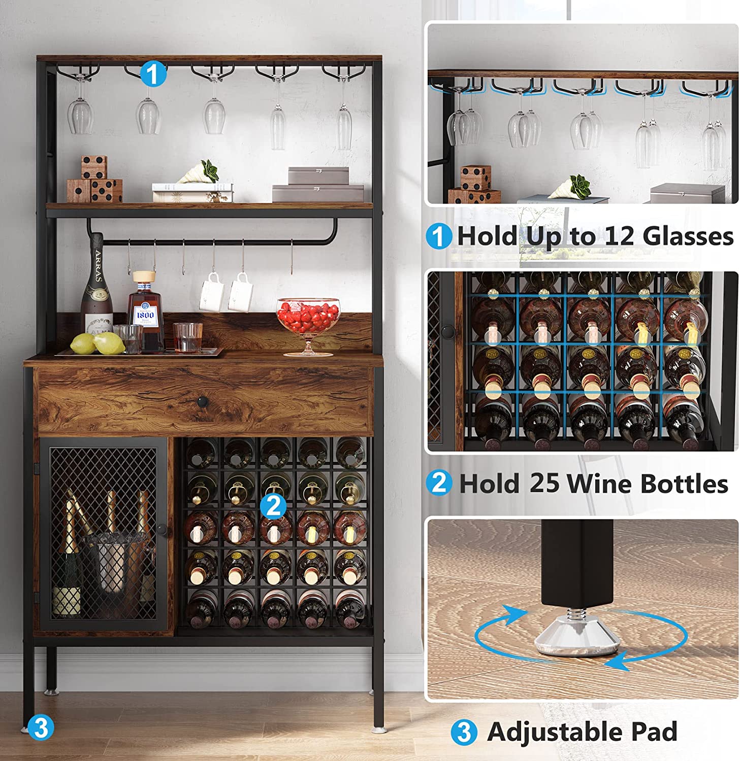 Freestanding Wine Rack, 64