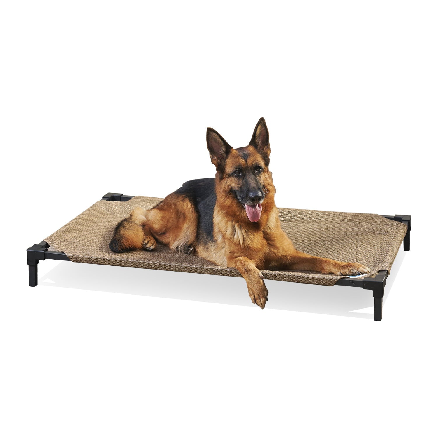 Coolaroo Cooling Elevated Dog Bed Pro， Large， Fits in 48in Crates， Nutmeg