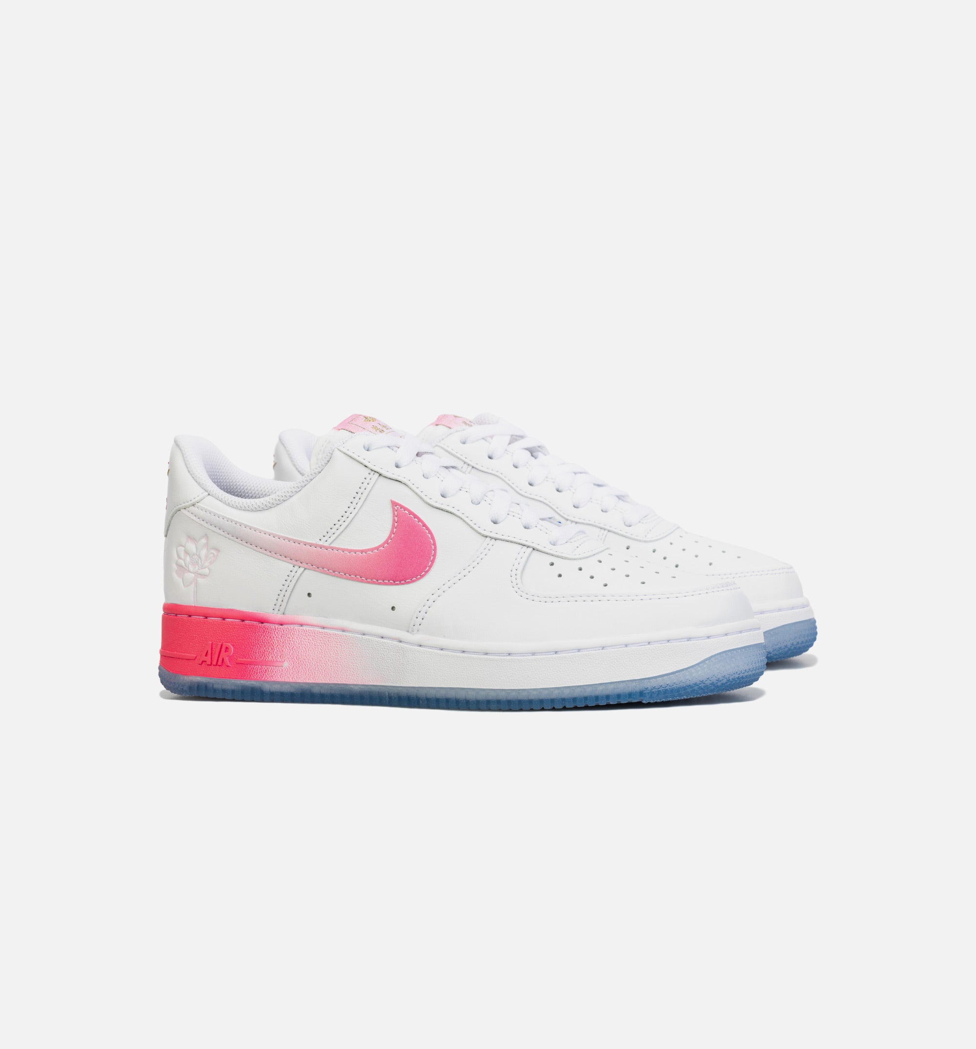 Air Force 1 Low Lotus Flower Mens Lifestyle Shoe - White/Pink