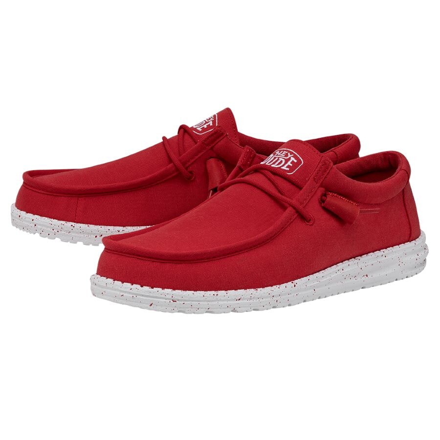 Wally Slub Canvas - Red