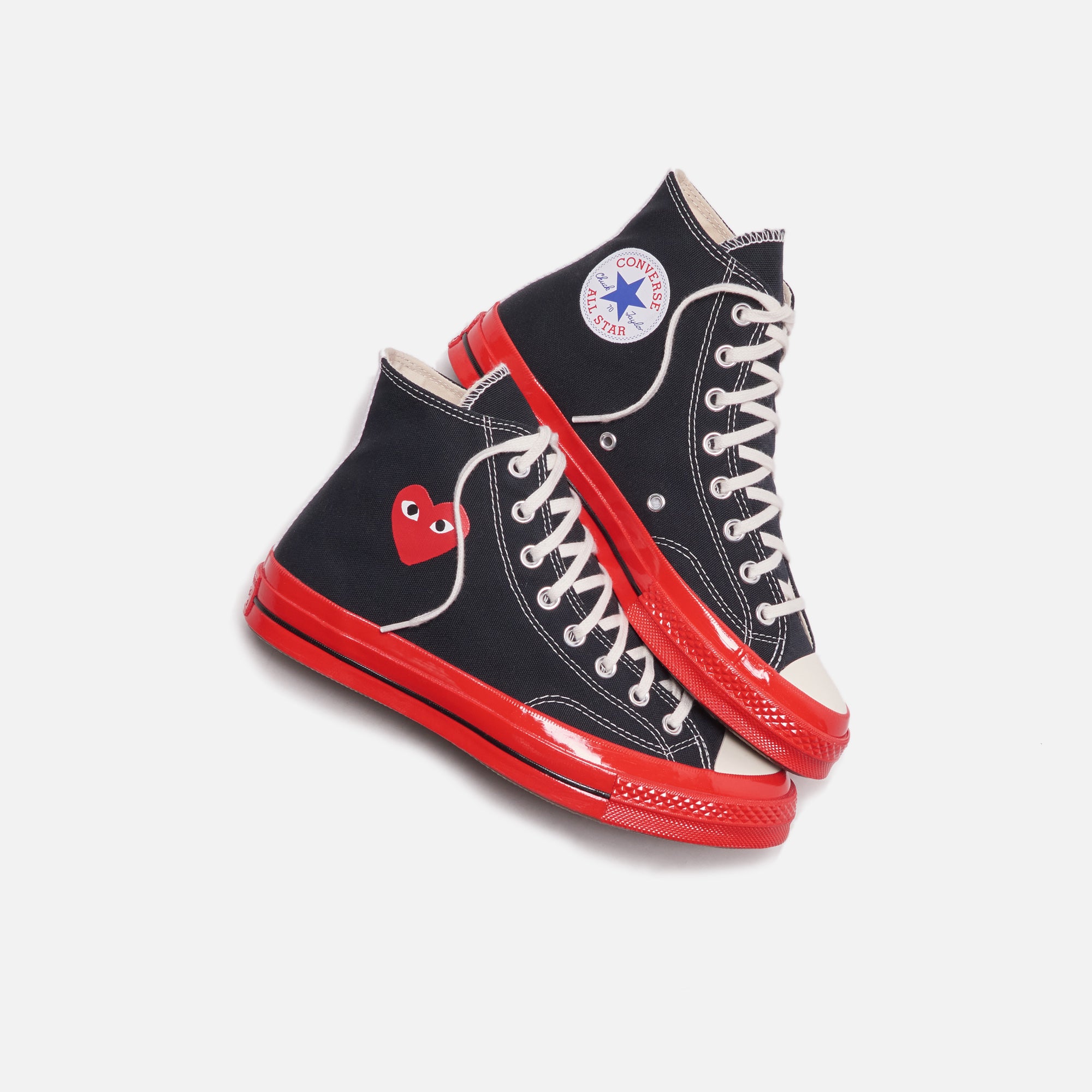 Converse x Comme des Garçons CDG Play Red Sole High Top - Black