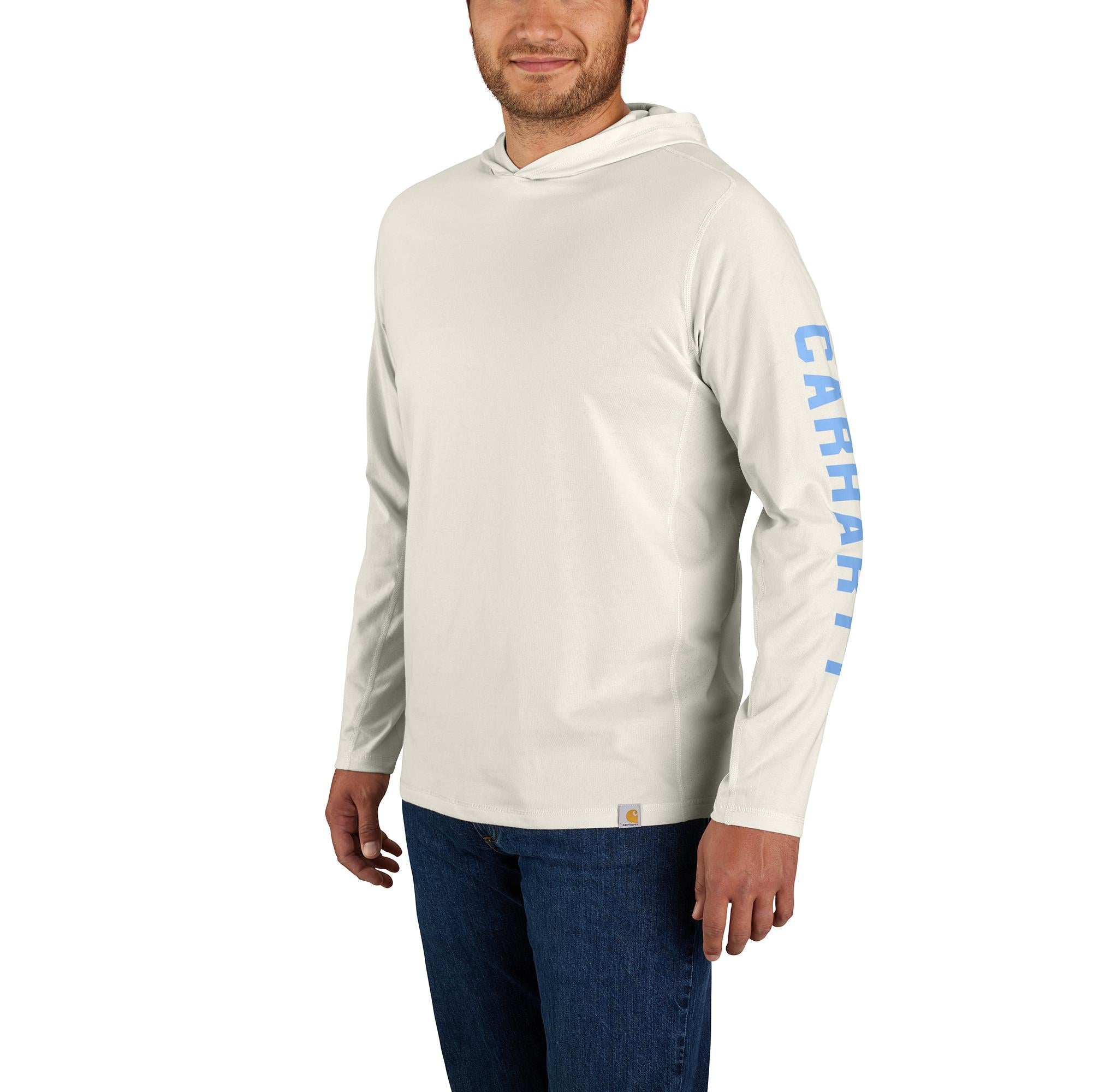 Carhartt Men's Force® Relaxed Fit Long Sleeve Logo Graphic Hooded Tee