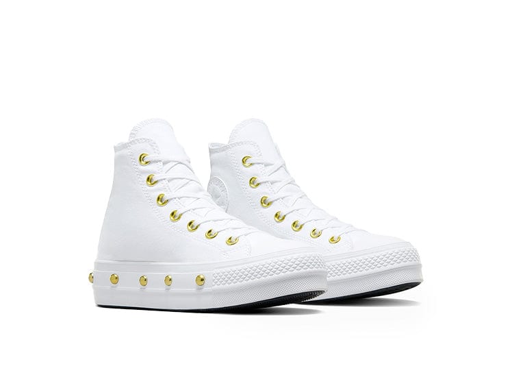 Converse Chuck Taylor Lift Studded Womens Blanco