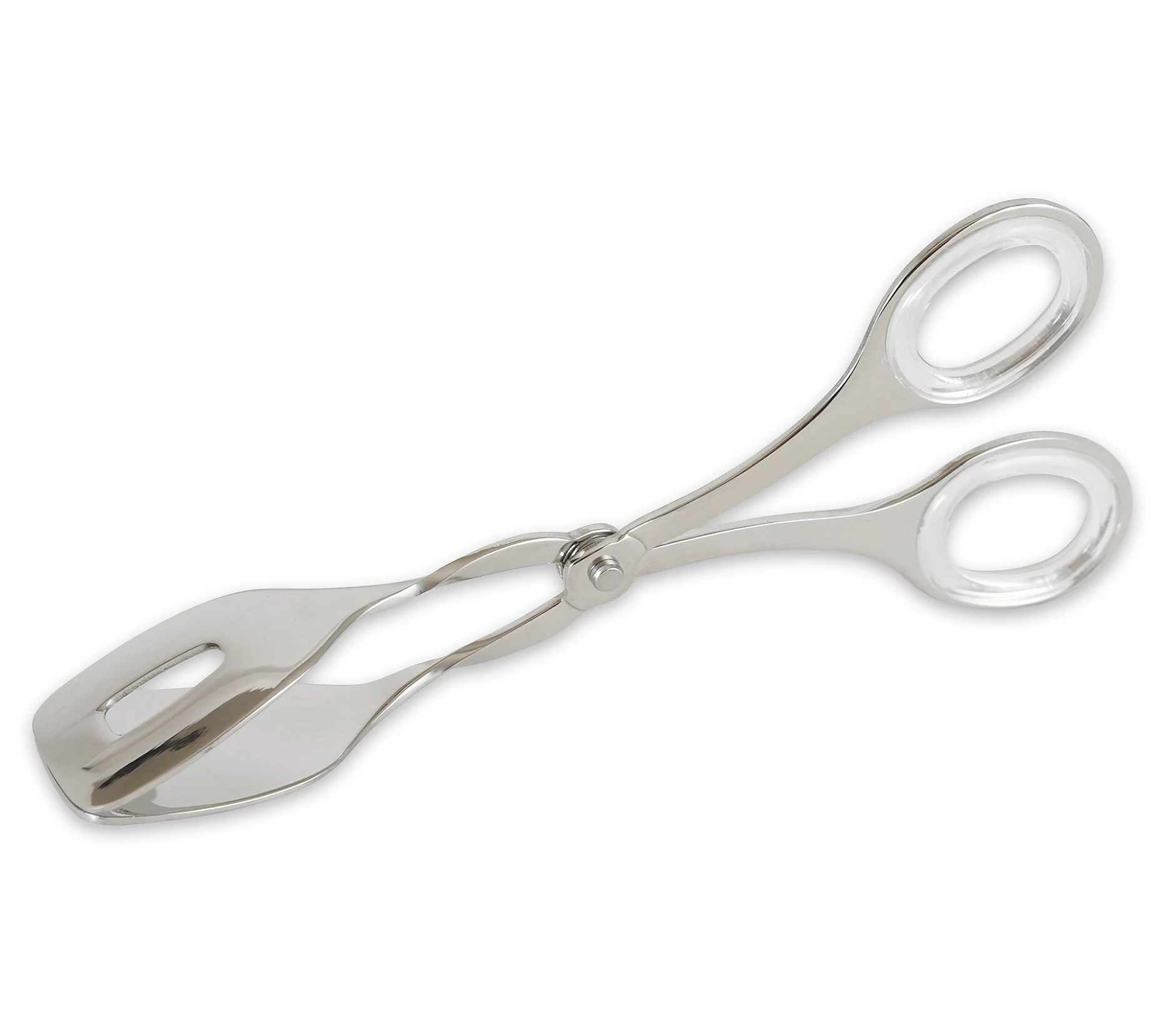 RSVP Large Stainless Steel Serving Tongs with Acrylic Handles