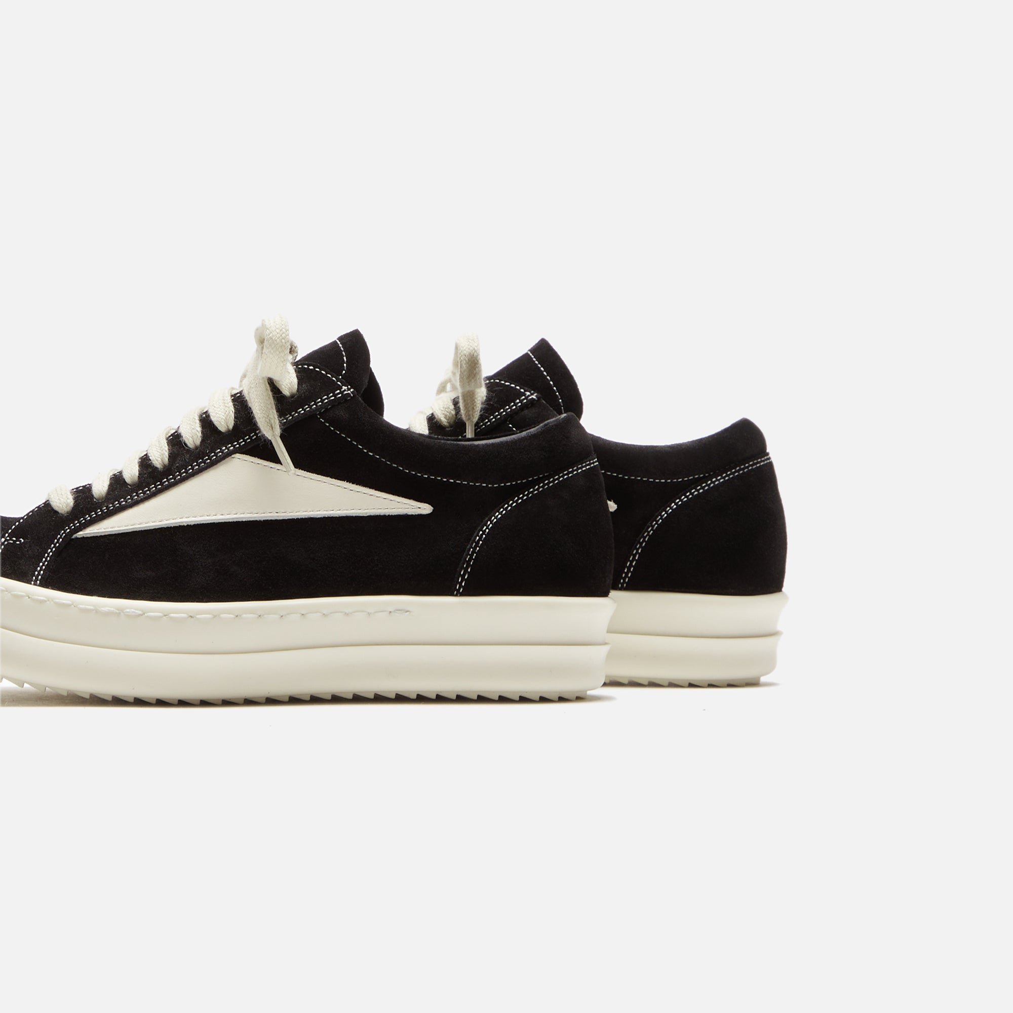 Rick Owens WMNS Vintage Sneakers  - Black / Milk / Milk