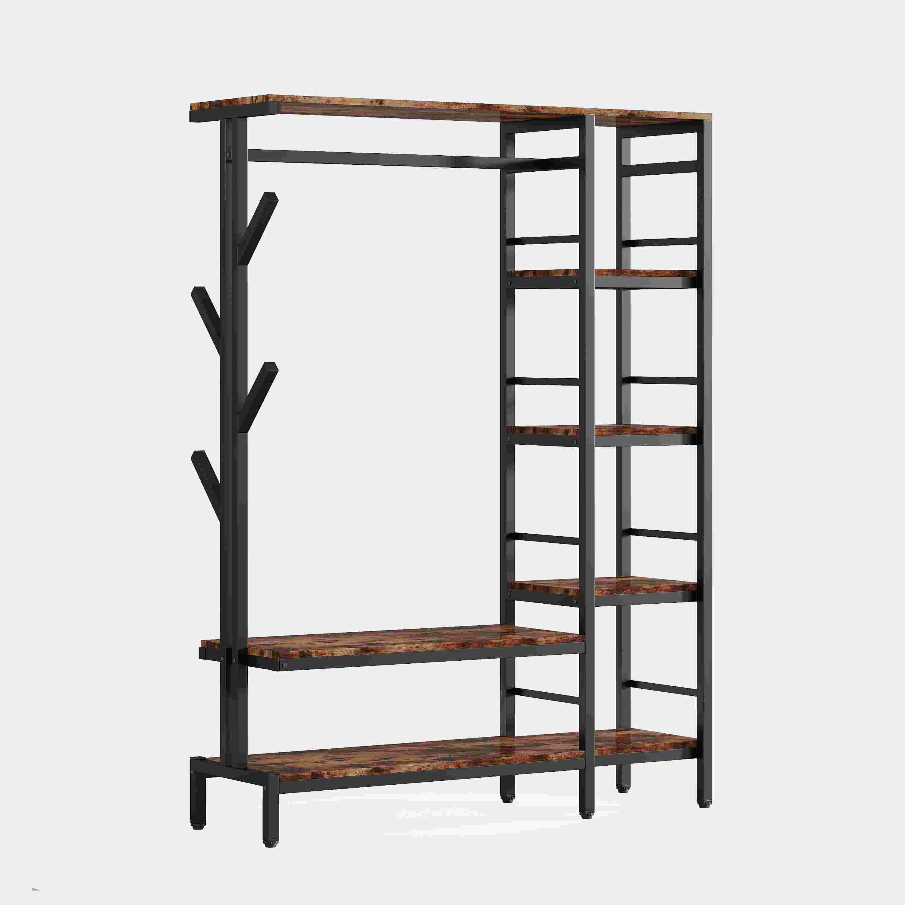 Freestanding Closet Organizer, Heavy Duty Clothes Shelf