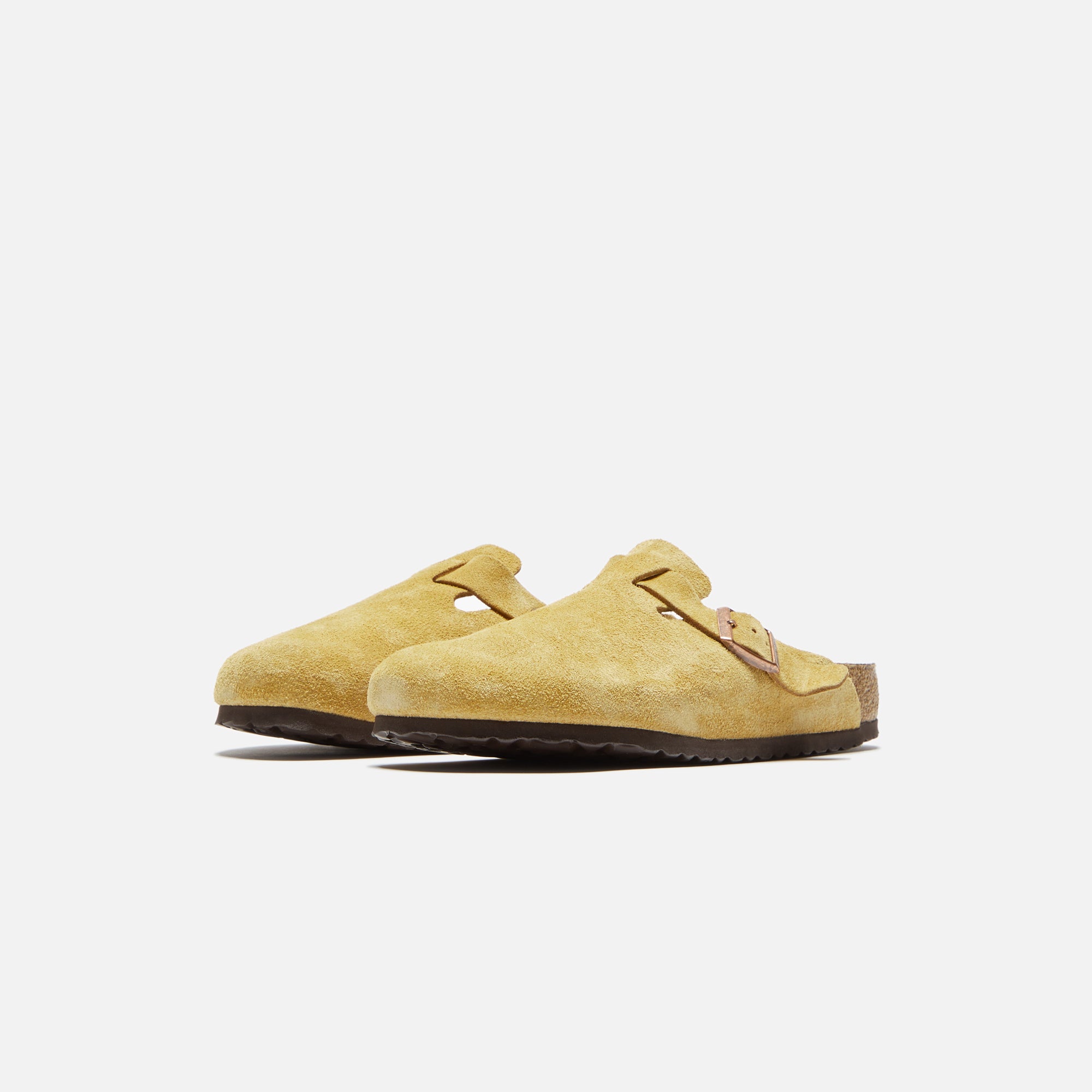 Birkenstock WMNS Boston Suede - Latte Cream