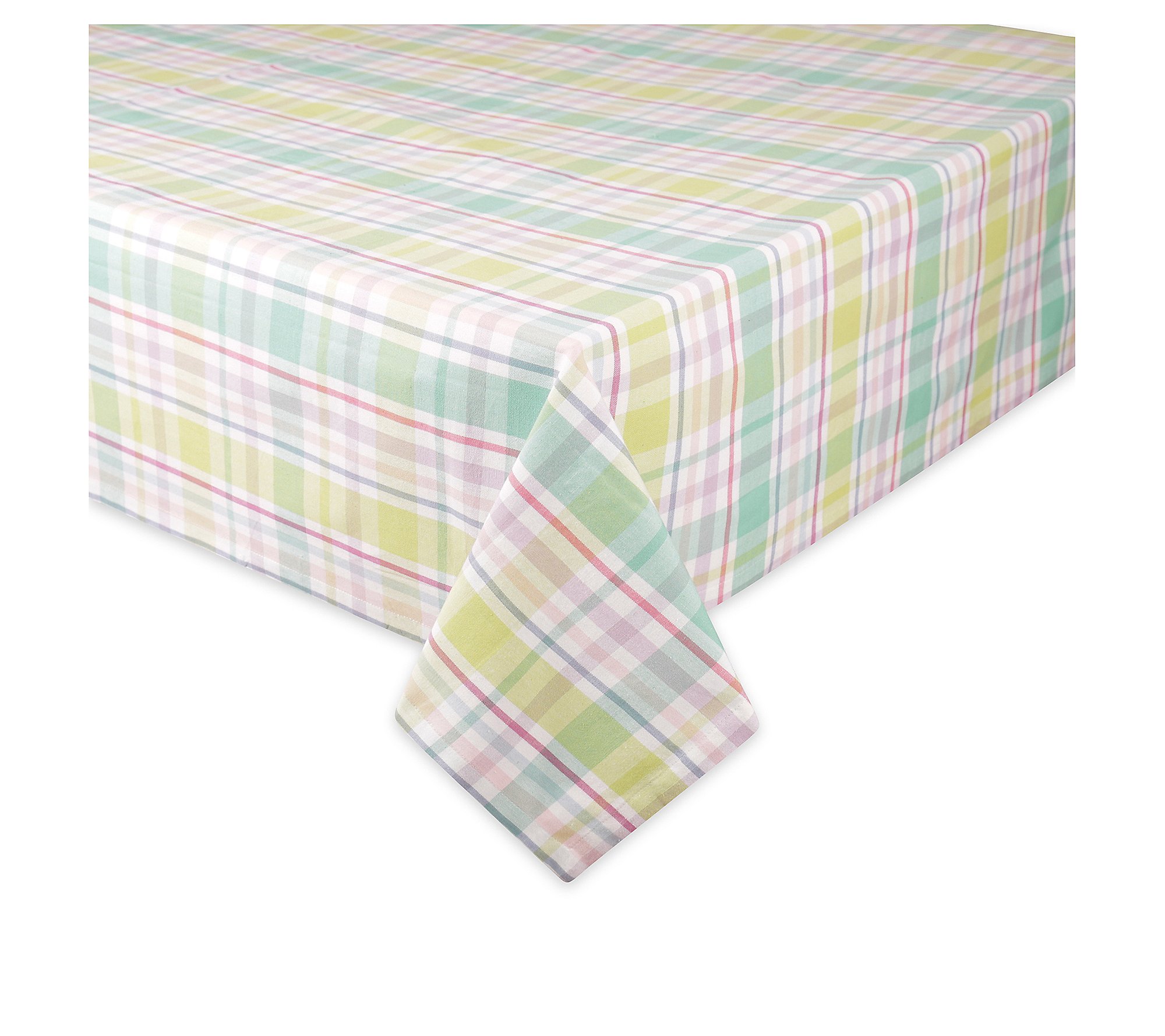 Design Imports 60 x 84 Spring Plaid Tablecloth
