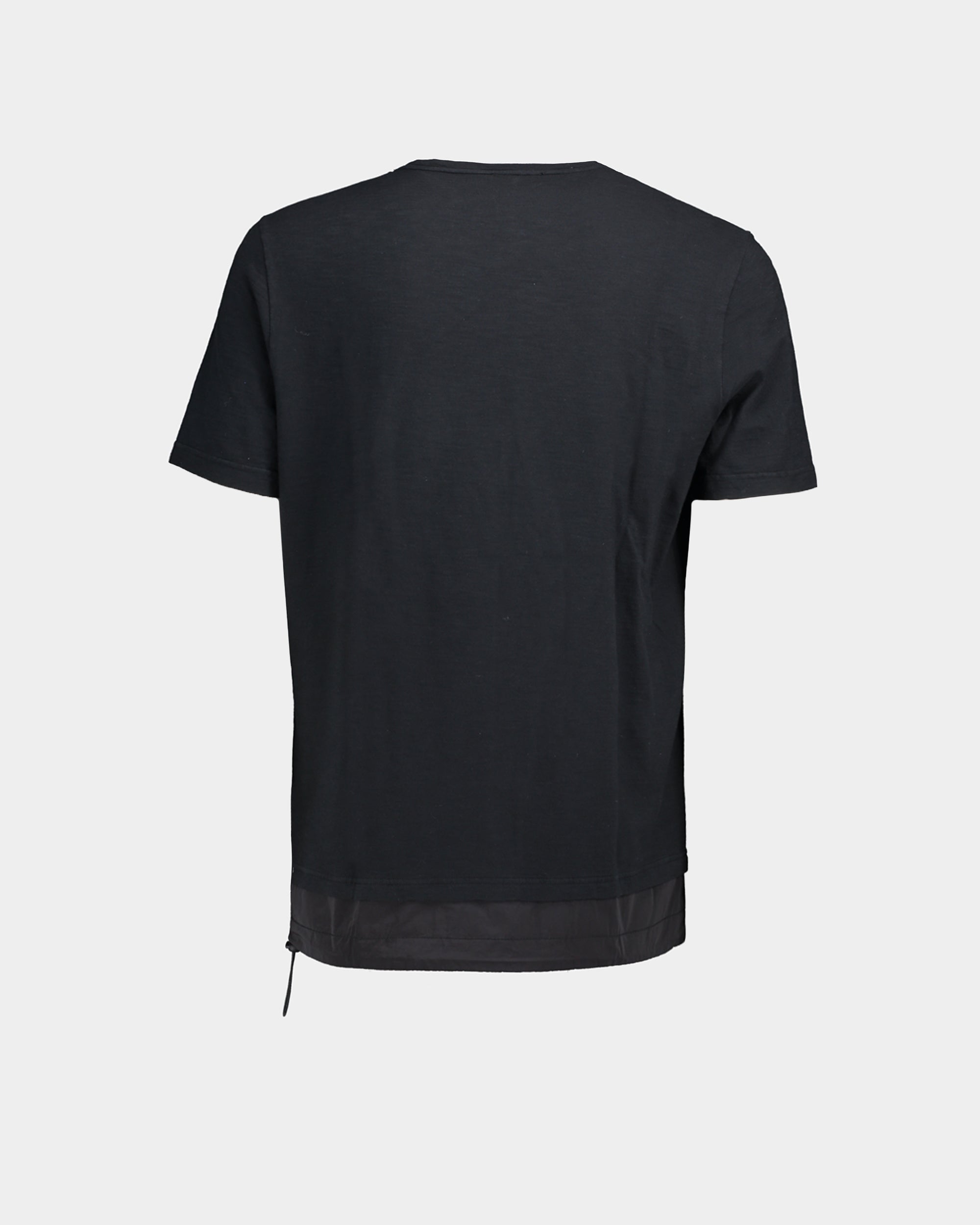 T-shirt jersey cotone fiammato nero