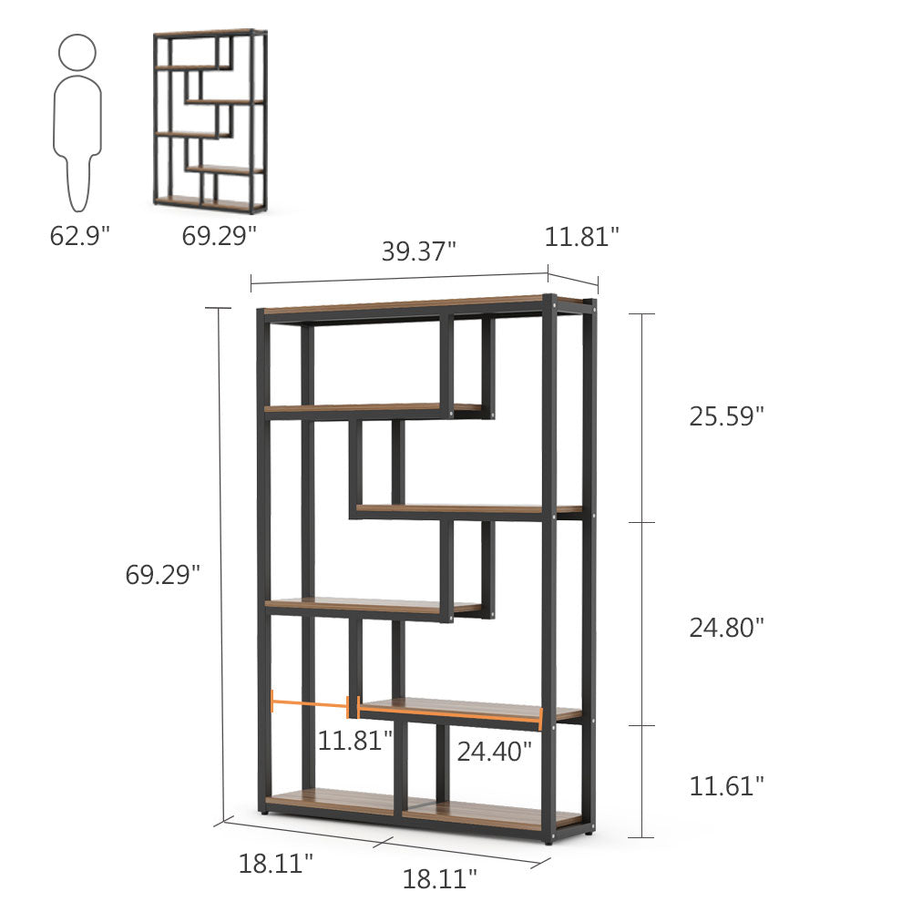 6-Tier Bookshelf, 69