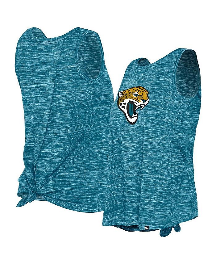 Women's Teal Jacksonville Jaguars Space Dye Tie-Back Tank Top