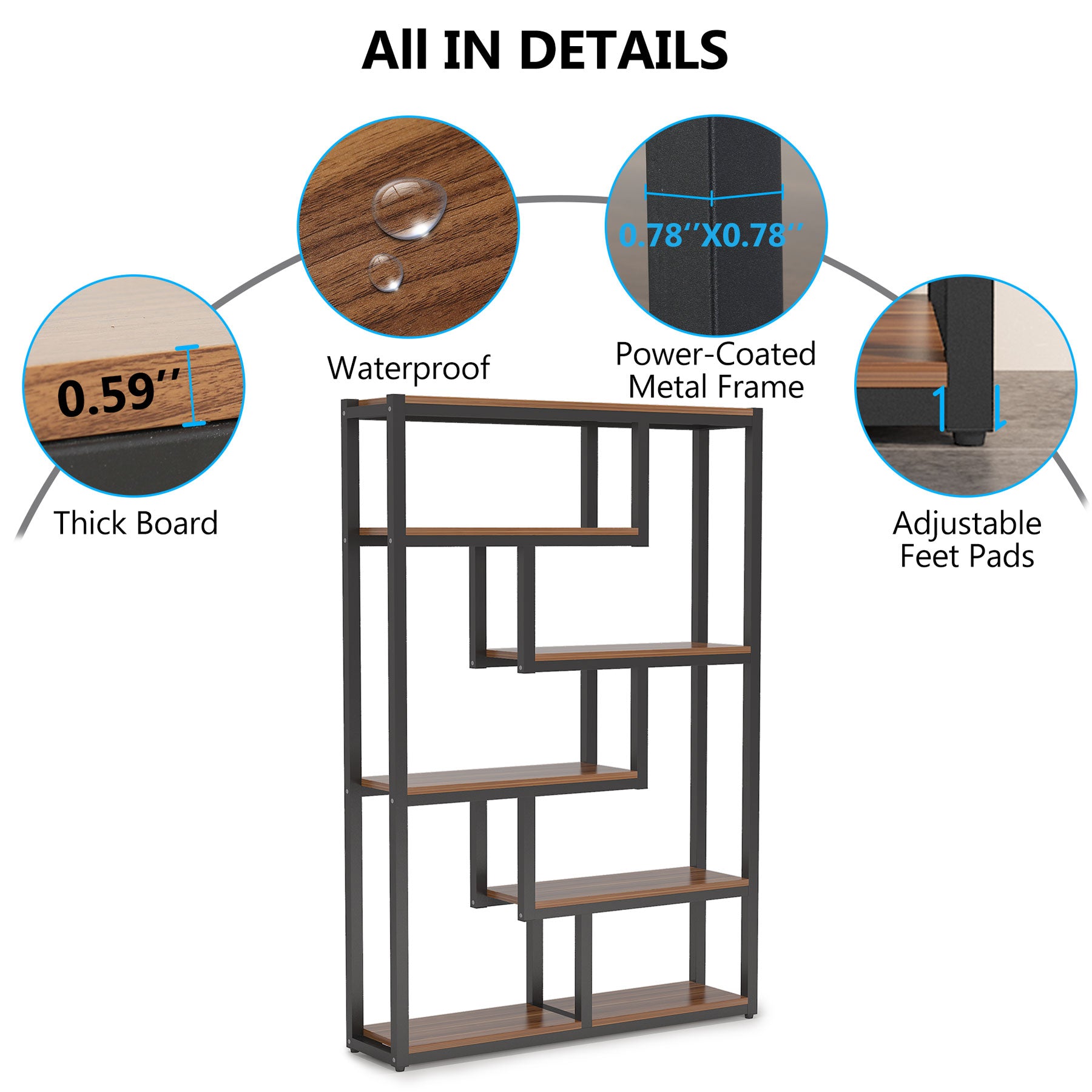 6-Tier Bookshelf, 69